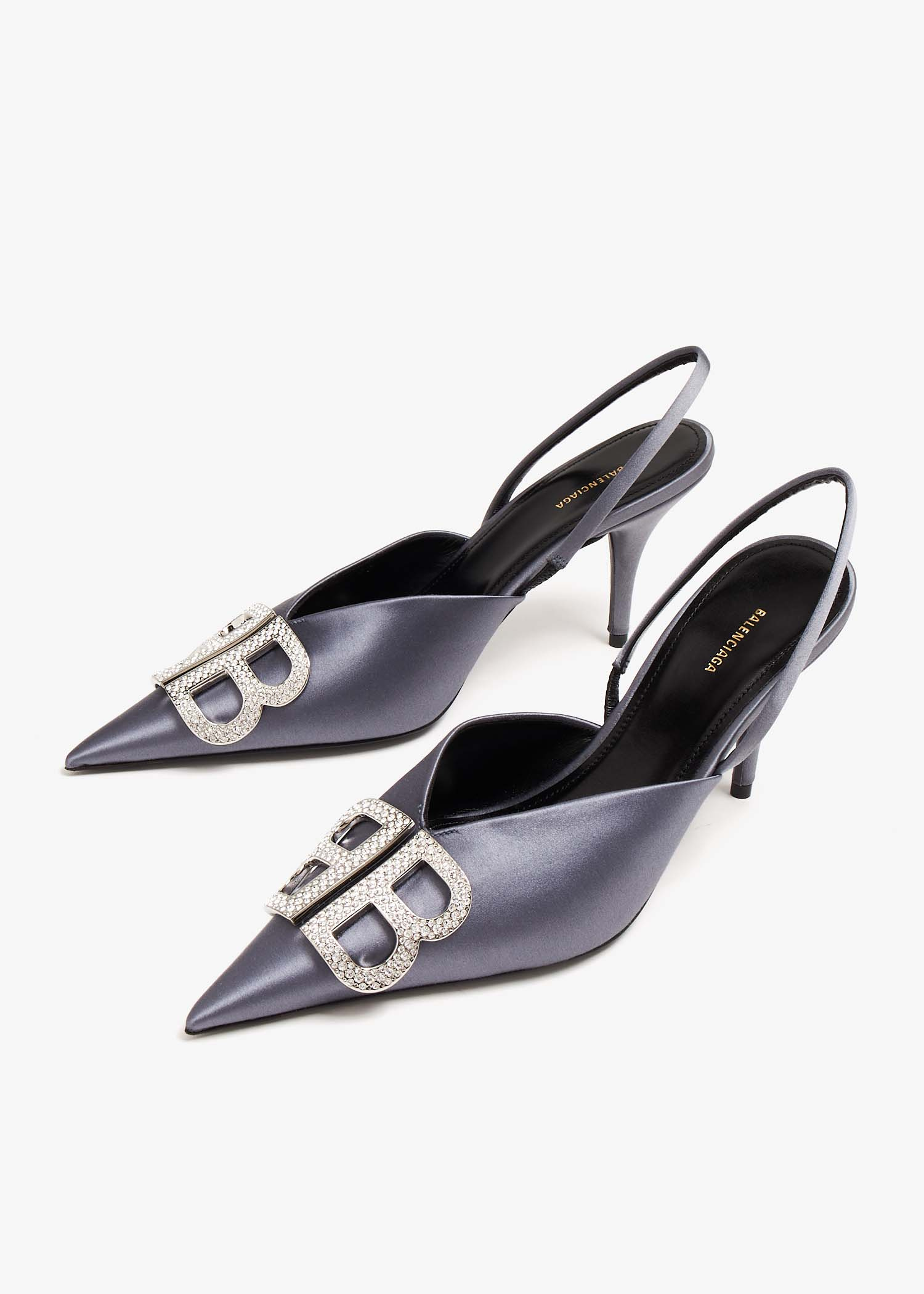 Balenciaga BB Square Knife slingback pumps for Women - Grey