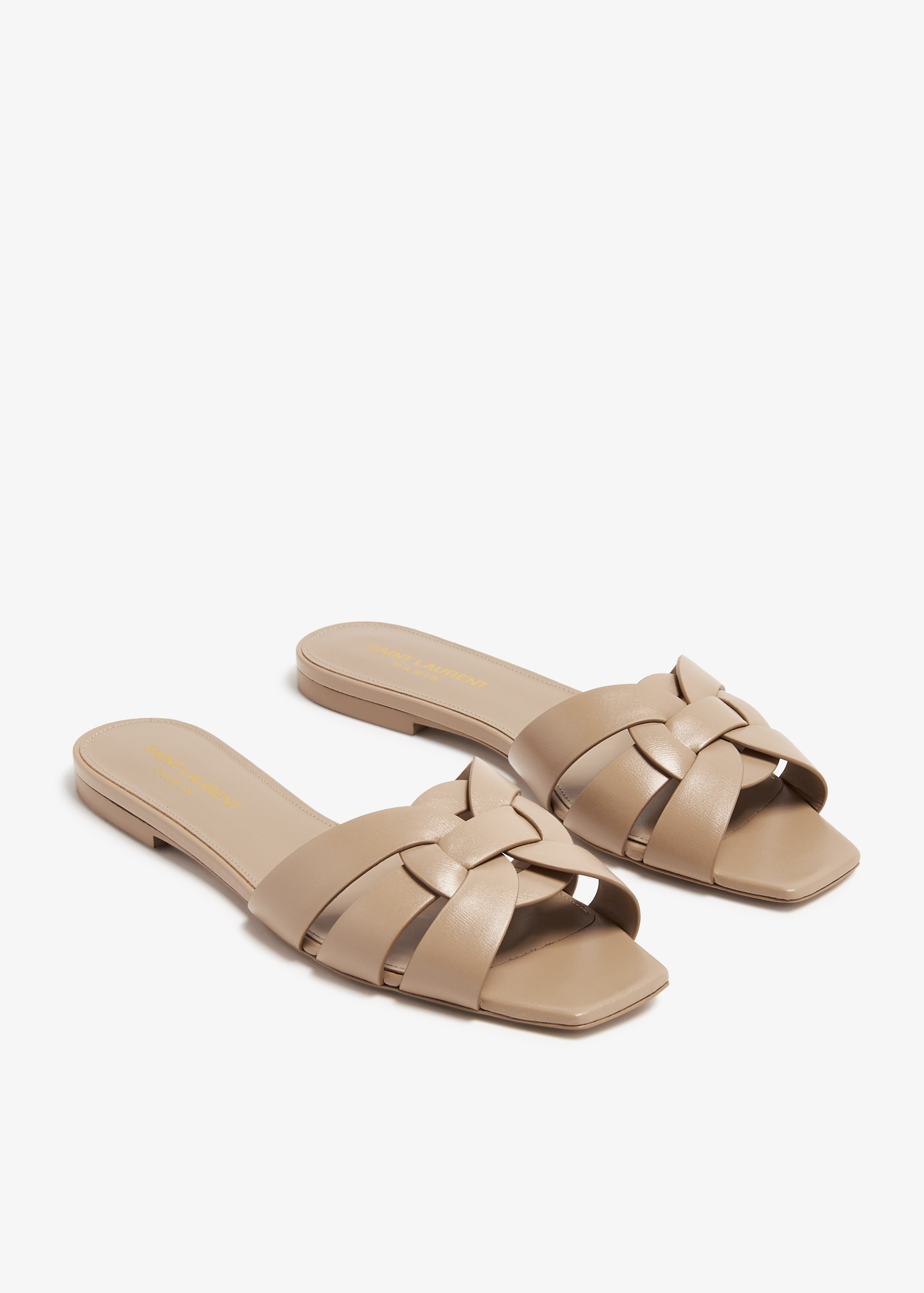 【24AW NEW】SAINT LAURENT_women/ LIZ サテンクレープ ミュール オピウム ミュール（サテンクレープ） | Saint Laurent サン