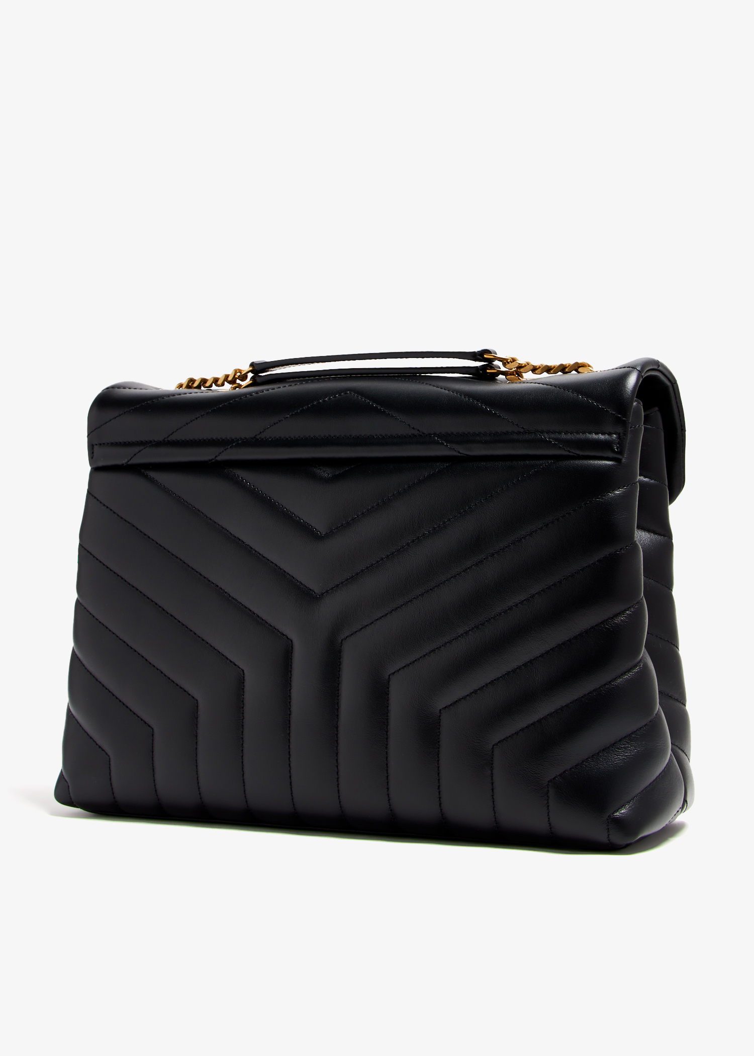 Saint Laurent Loulou medium chain bag for Women - Black in