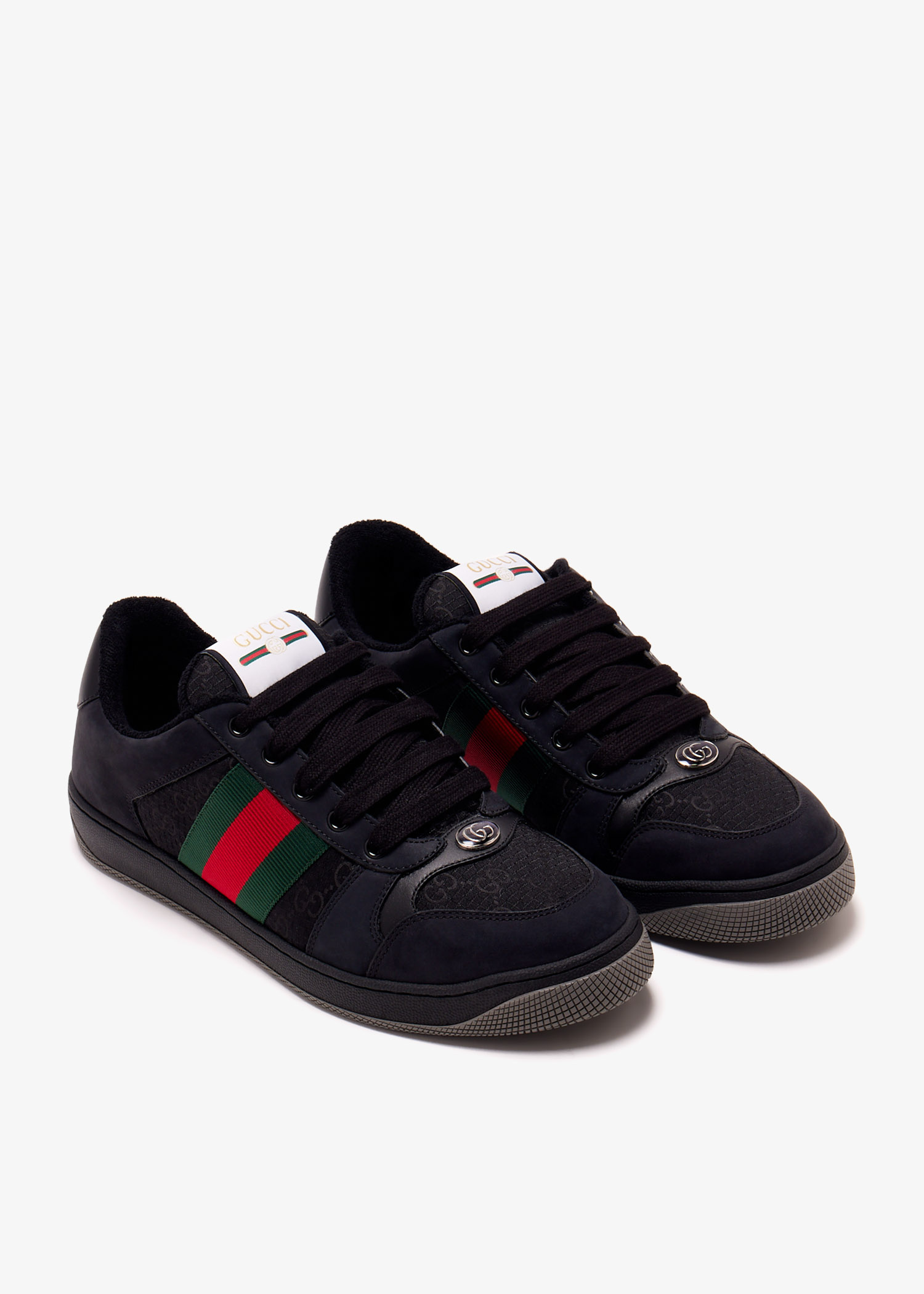 Gucci Screener sneakers for Men - Black in Qatar | Level Shoes