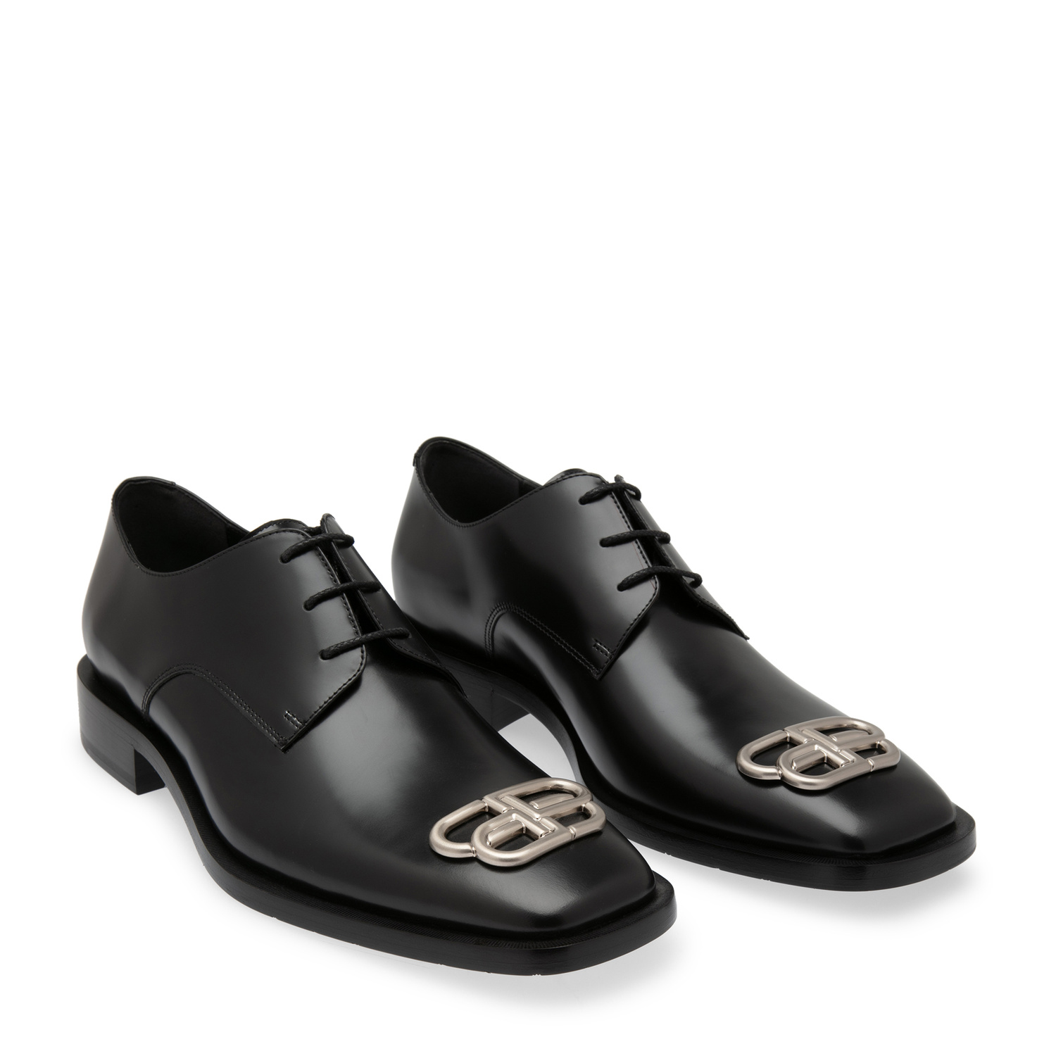Balenciaga Leather oxford shoes for Men - Black in UAE