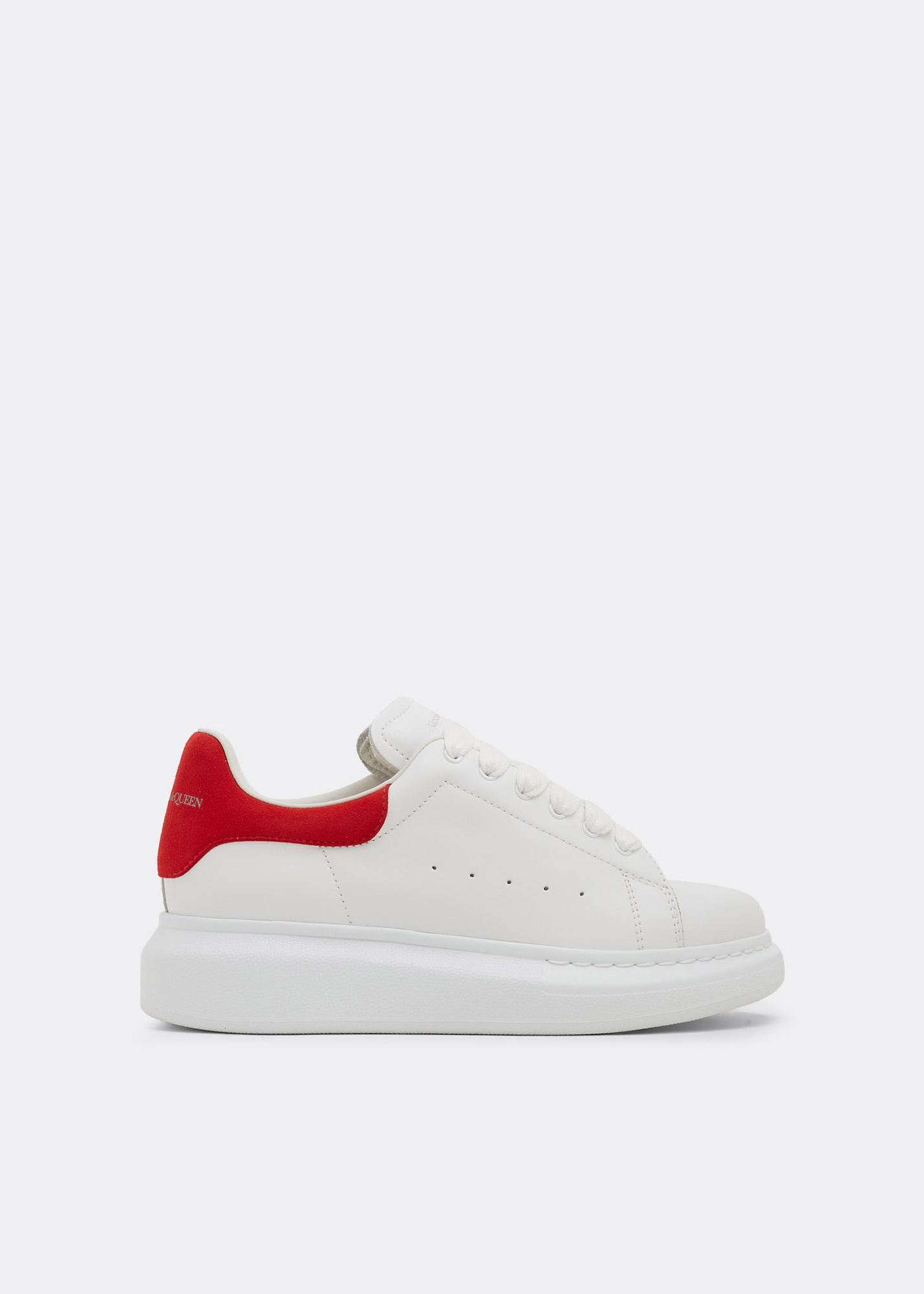 麦① McQueen Oversized leather sneakers for Kids Unisex - White
