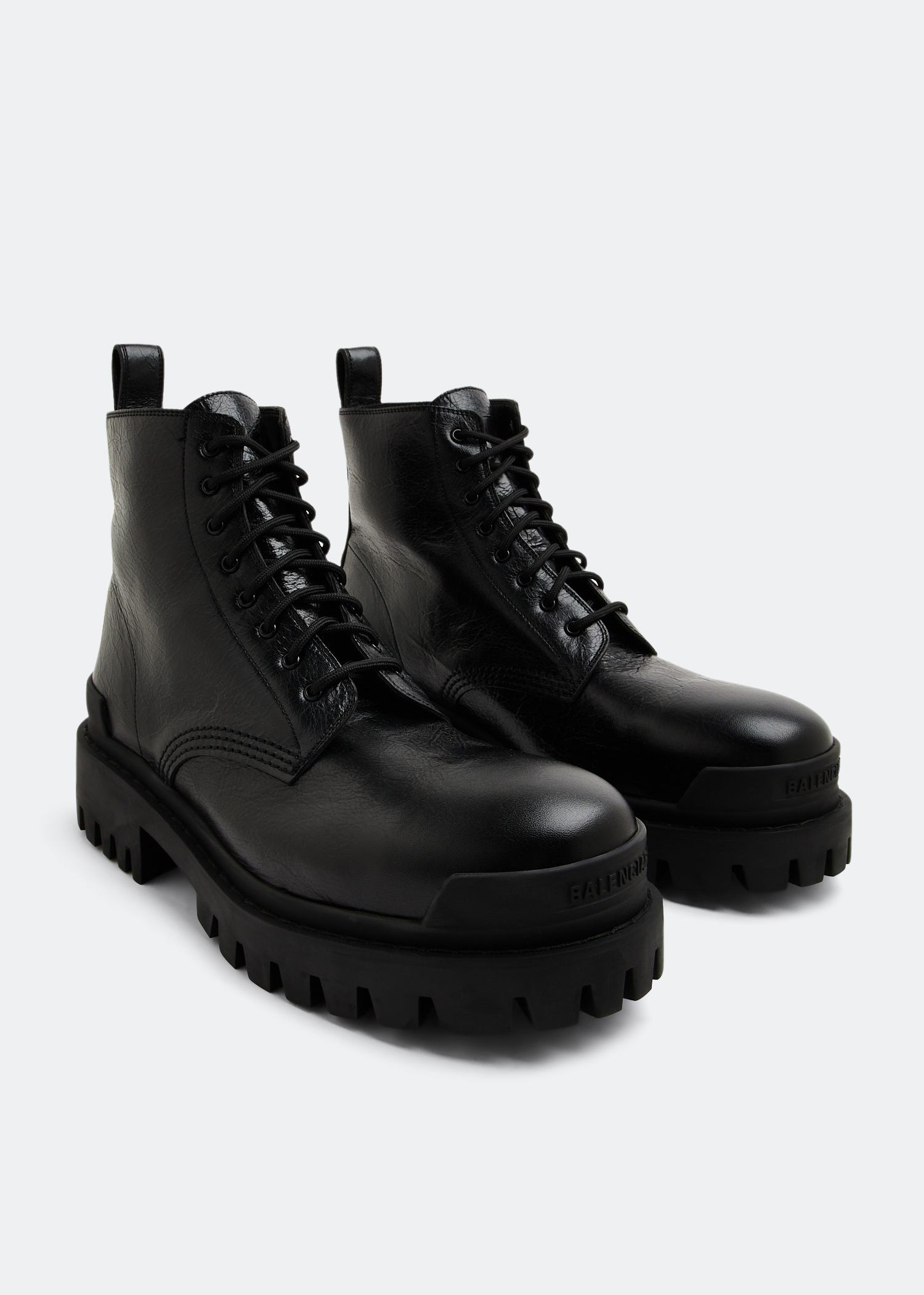 Balenciaga Strike lace-up boots for Men - Black in UAE | Level Shoes