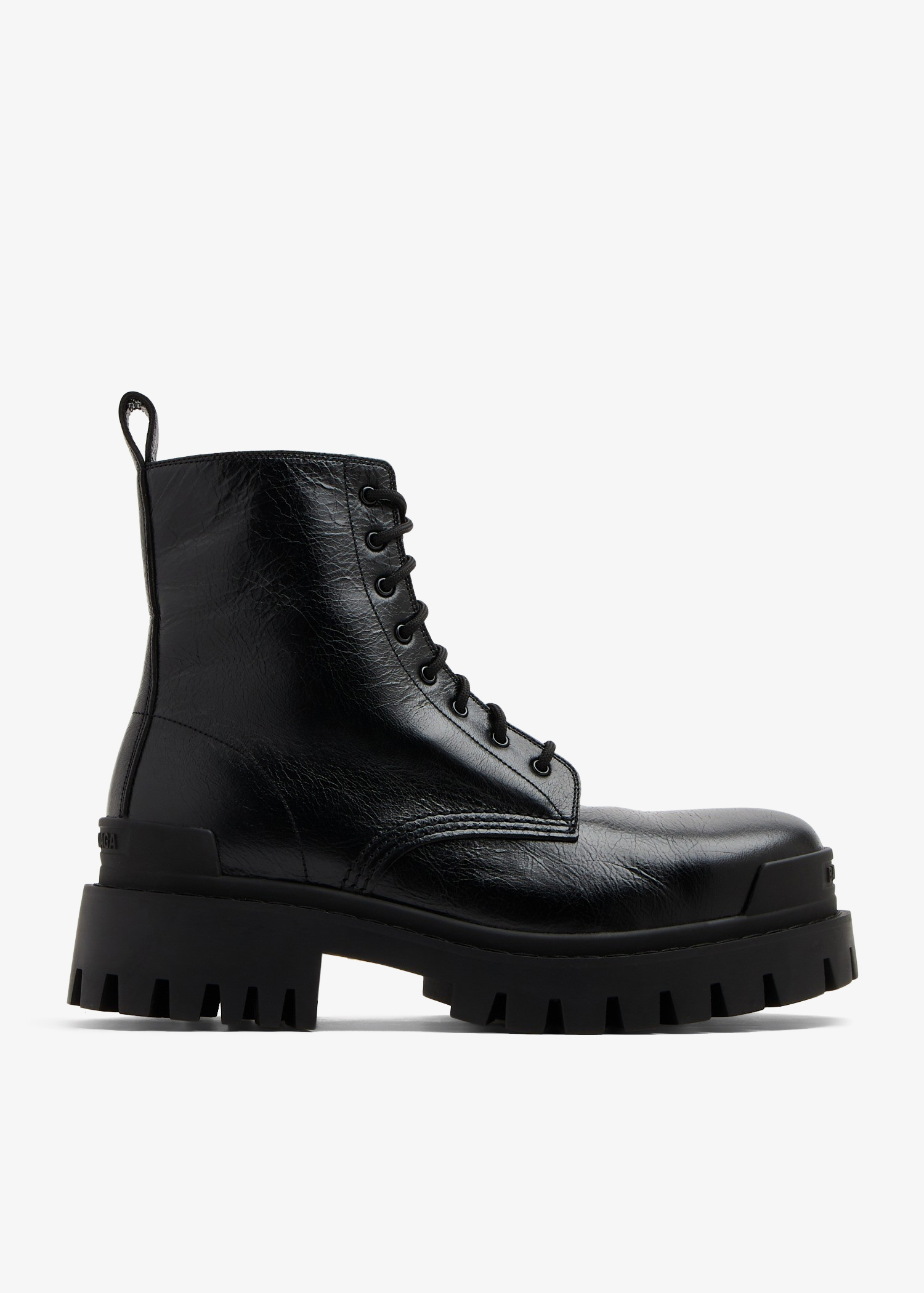 Balenciaga Strike lace-up boots for Women - Black in UAE