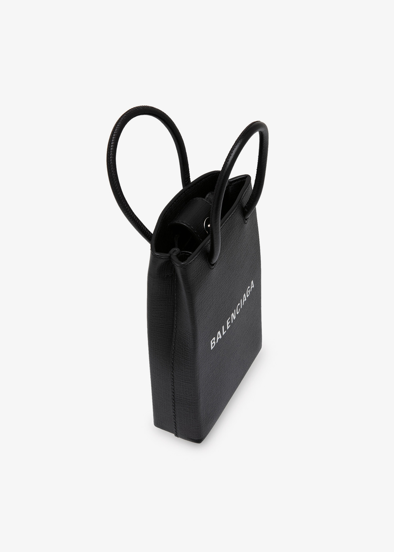 ◆BALENCIAGA 最新作◆Shopping Phone Holder バッグ/Black◆ BALENCIAGA Shopping Phone Holder Bag