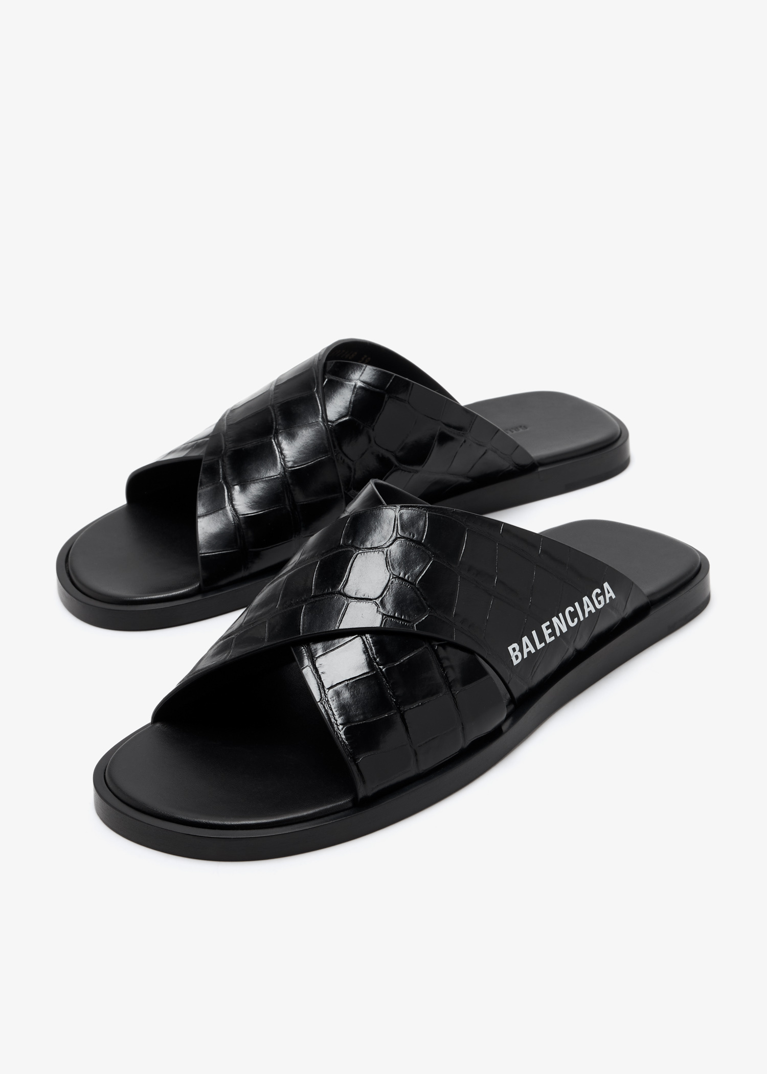Balenciaga Cosy sandals for Men - Black in UAE | Level Shoes