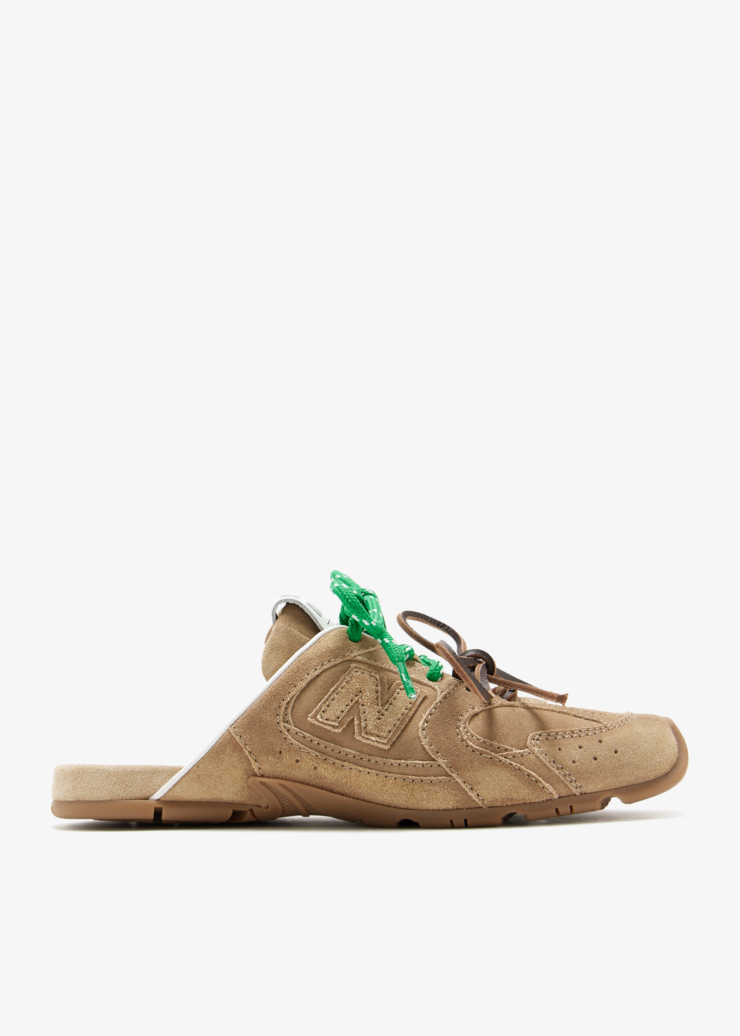 Miu Miu x New Balance 530 SL faded suede mules for Women - Beige
