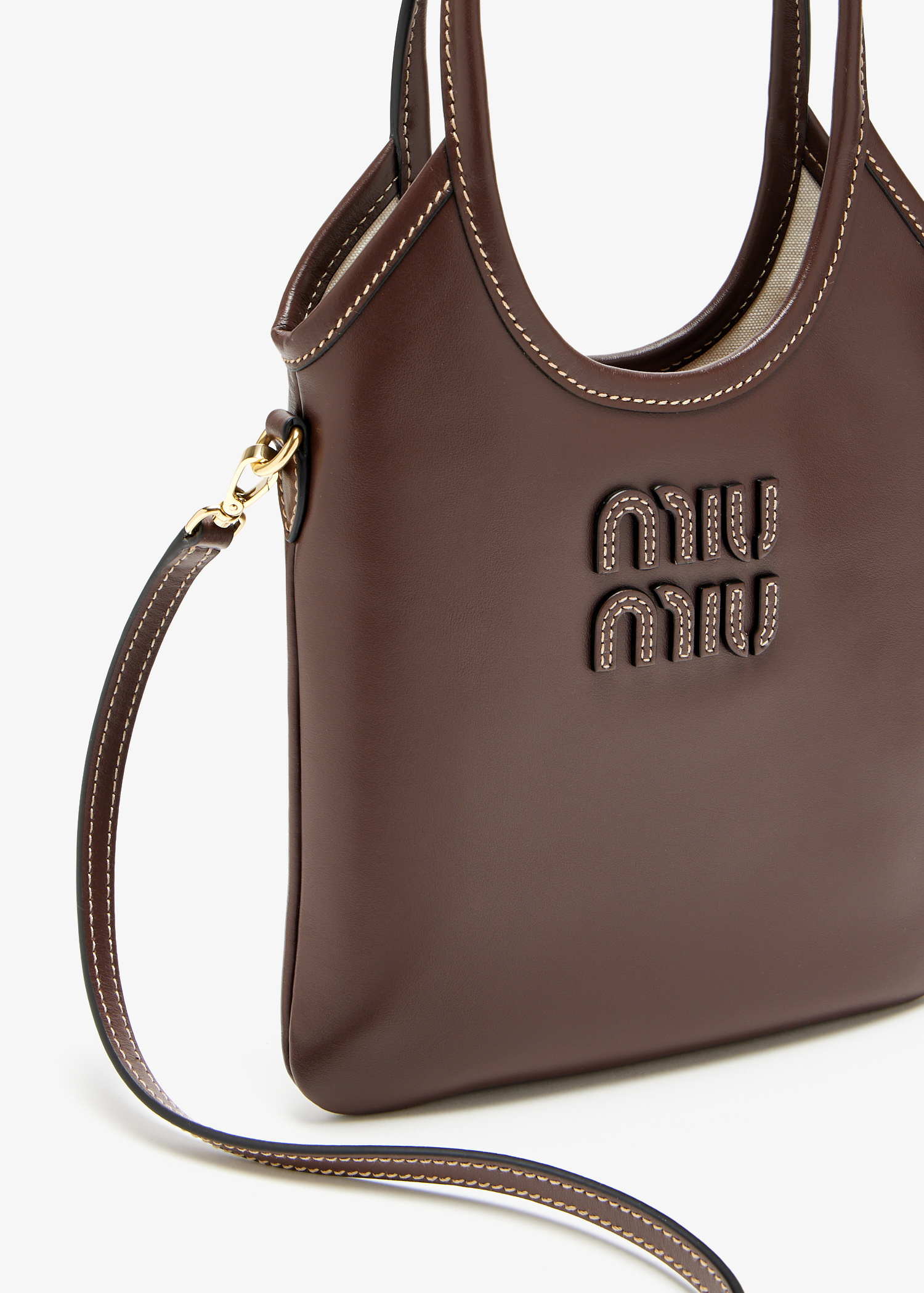 Miu Miu IVY leather mini handbag for Women - Brown in UAE