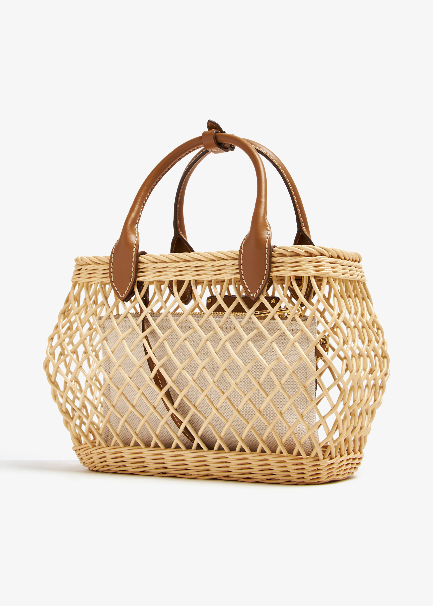 Miu Miu Woven fabric handbag for Women - Beige in KSA