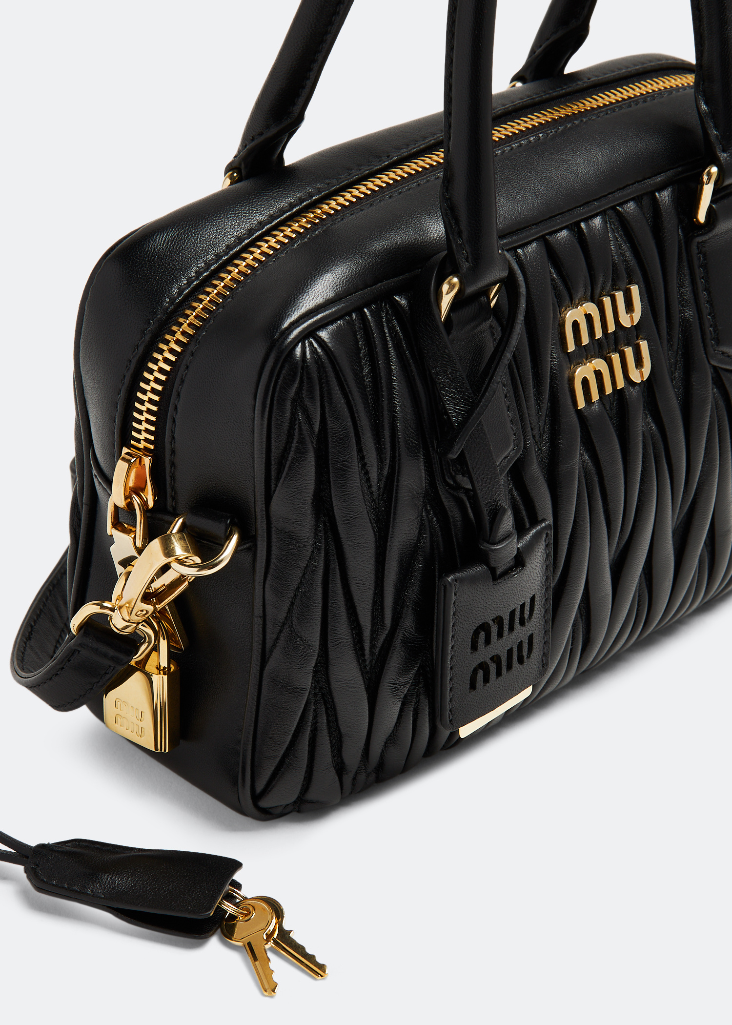 Miu Miu Matelassé nappa leather top-handle bag for Women