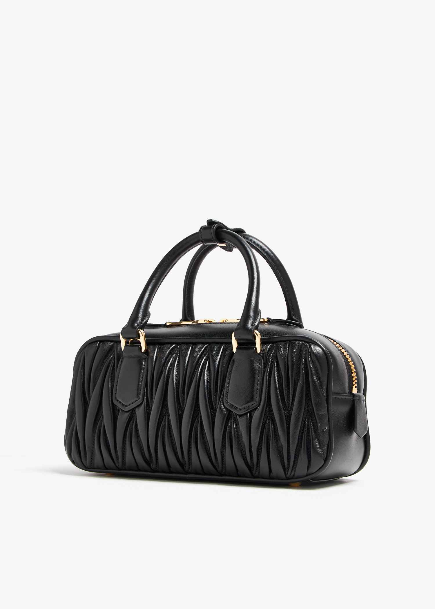 Miu Miu Arcadie matelassé leather bag for Women - Black in KSA