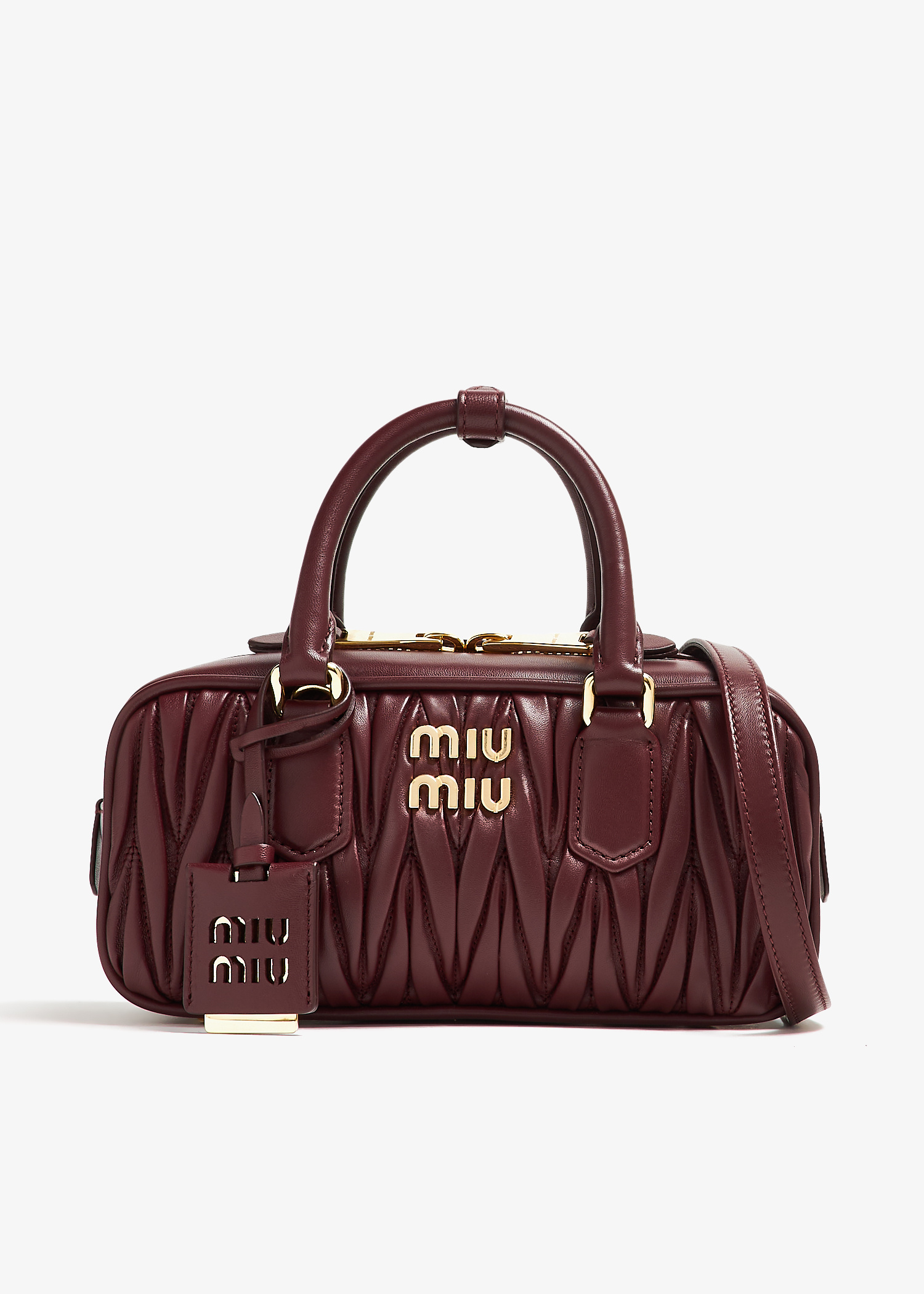 【関税&送料込】Miu Miu Arcadie Leather Shoulder Bag MIU MIU | Large Arcadie Leather Bag | Women | Lane Crawford