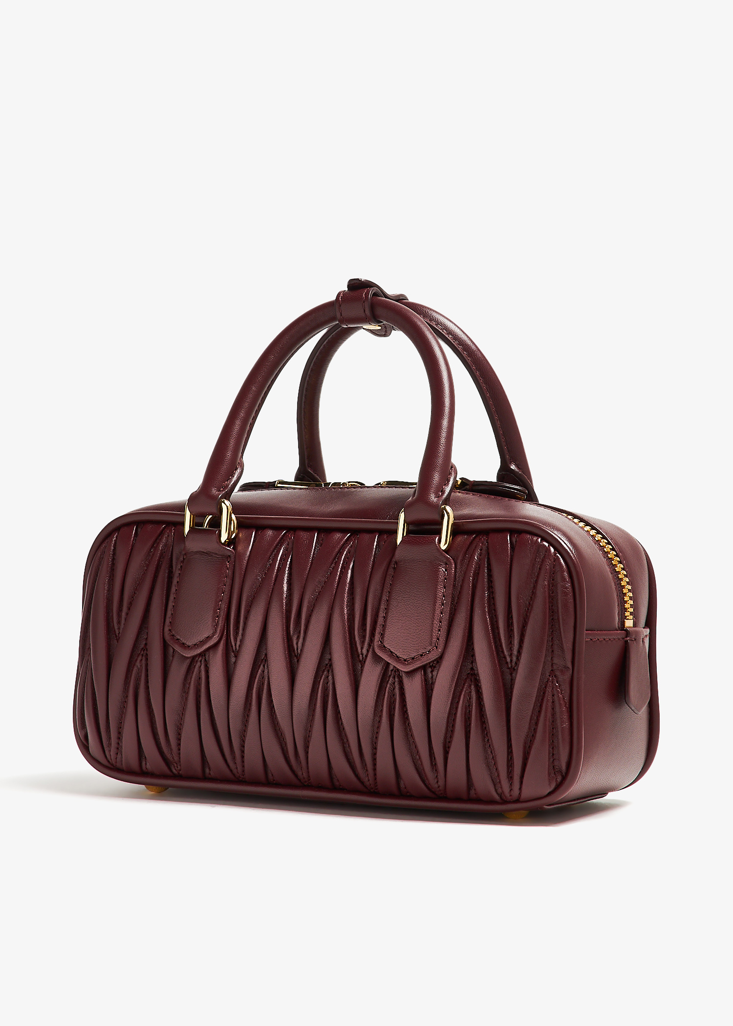 【関税&送料込】Miu Miu Arcadie Leather Shoulder Bag Miu Miu Arcadie leather bag for Women - Black in Kuwait