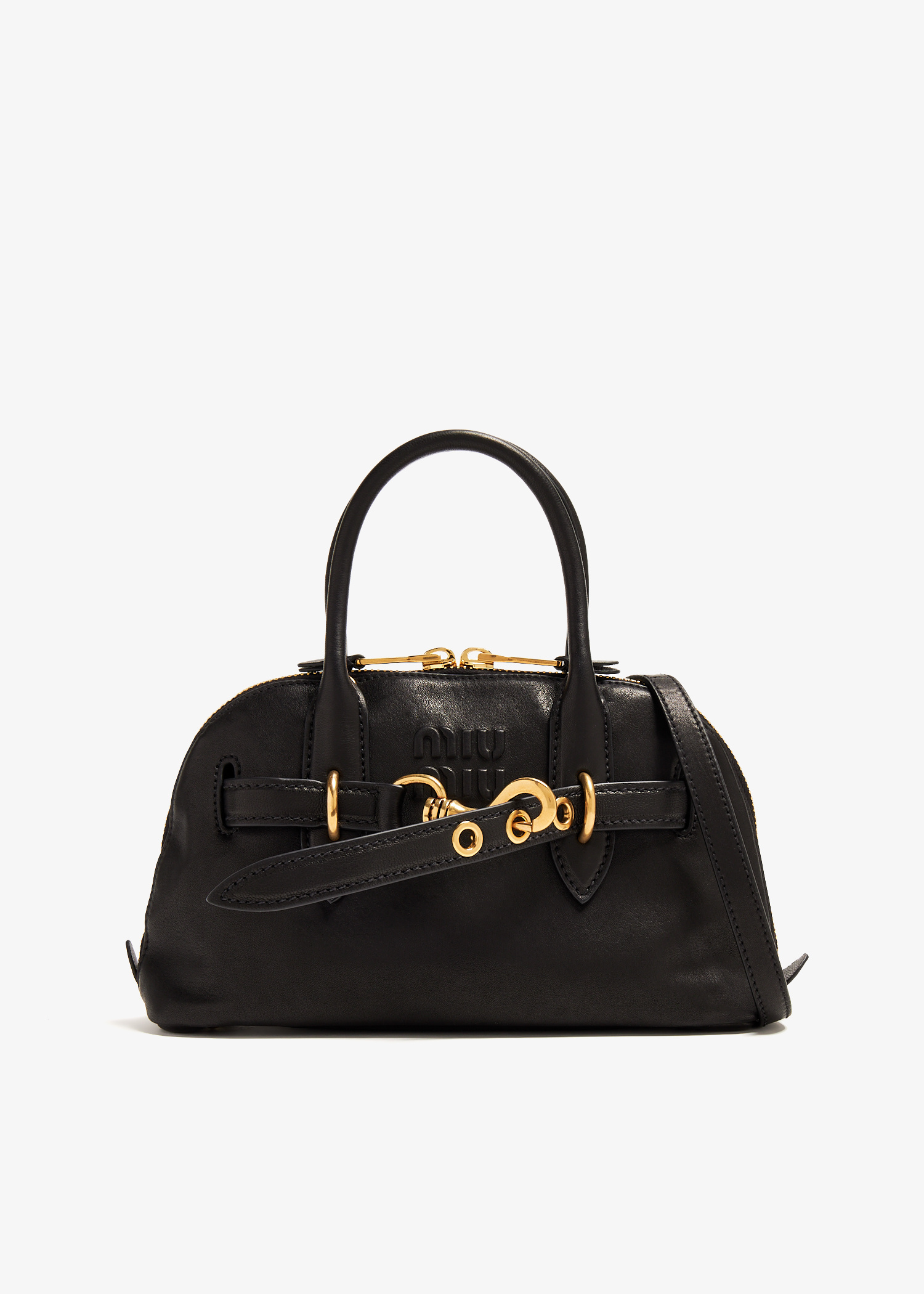 ★完売必須★【Miu Miu】 BORSA AVENTURE バッグ 5BC182VOOO2CSS Miu Miu - Aventure Leather handbag brown - The Corner