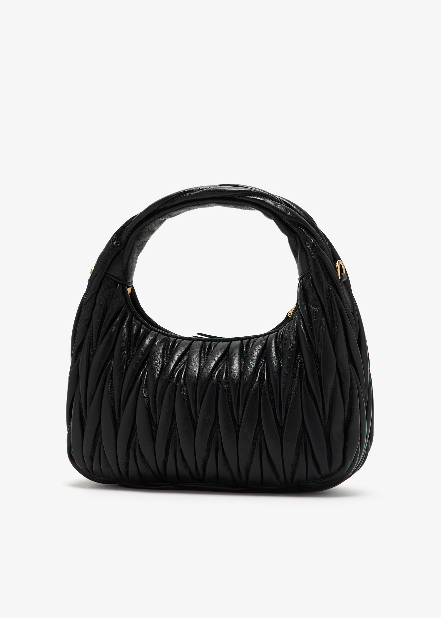 【MIU MIU】WANDER MATELASSE VELVET MINI HOBO BAG Miu Miu Wander Velvet Hobo Mini Bag – SANDS