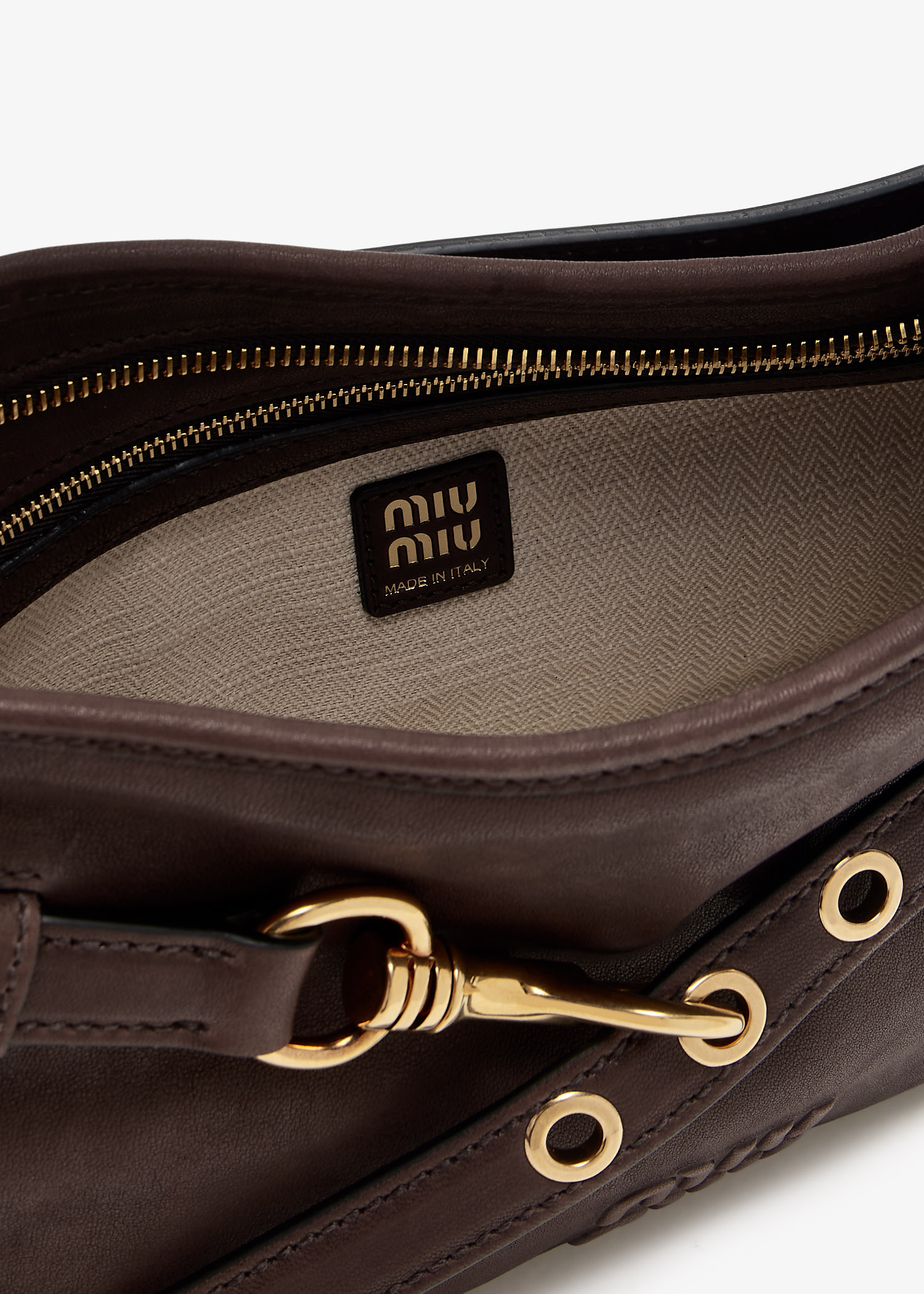 Miu Miu Aventure nappa leather bag for Women - Brown in UAE