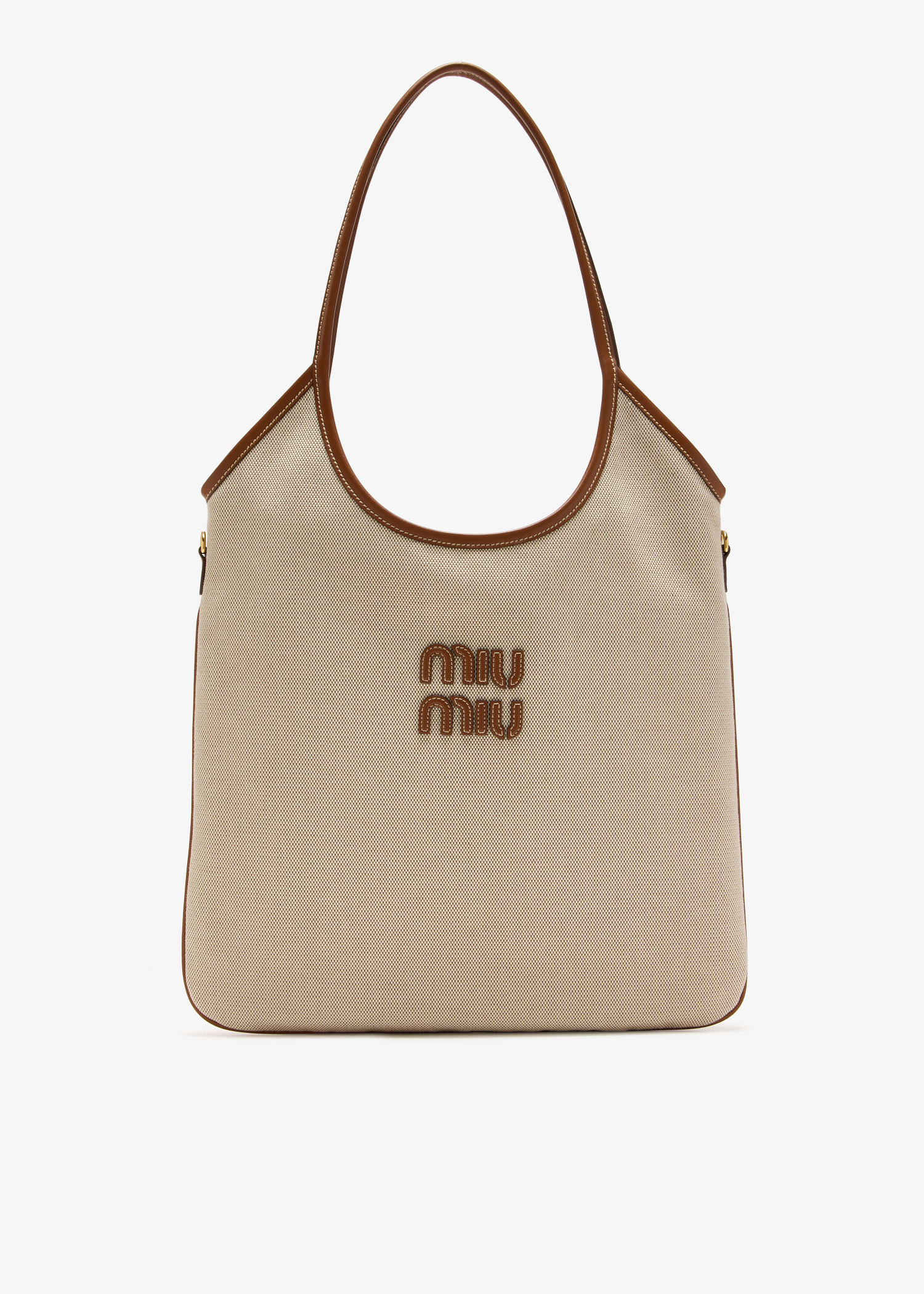 関税込 MiuMiu | IVY canvas and leather bag Miu Miu Ivy canvas and leather bag | REVERSIBLE