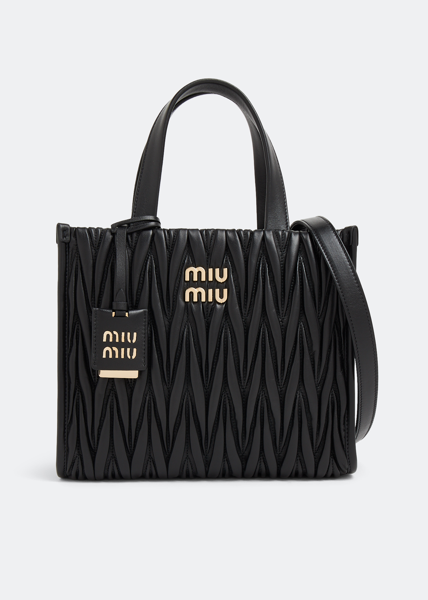 Miu Miu Matelassé leather tote bag for Women - Black in UAE