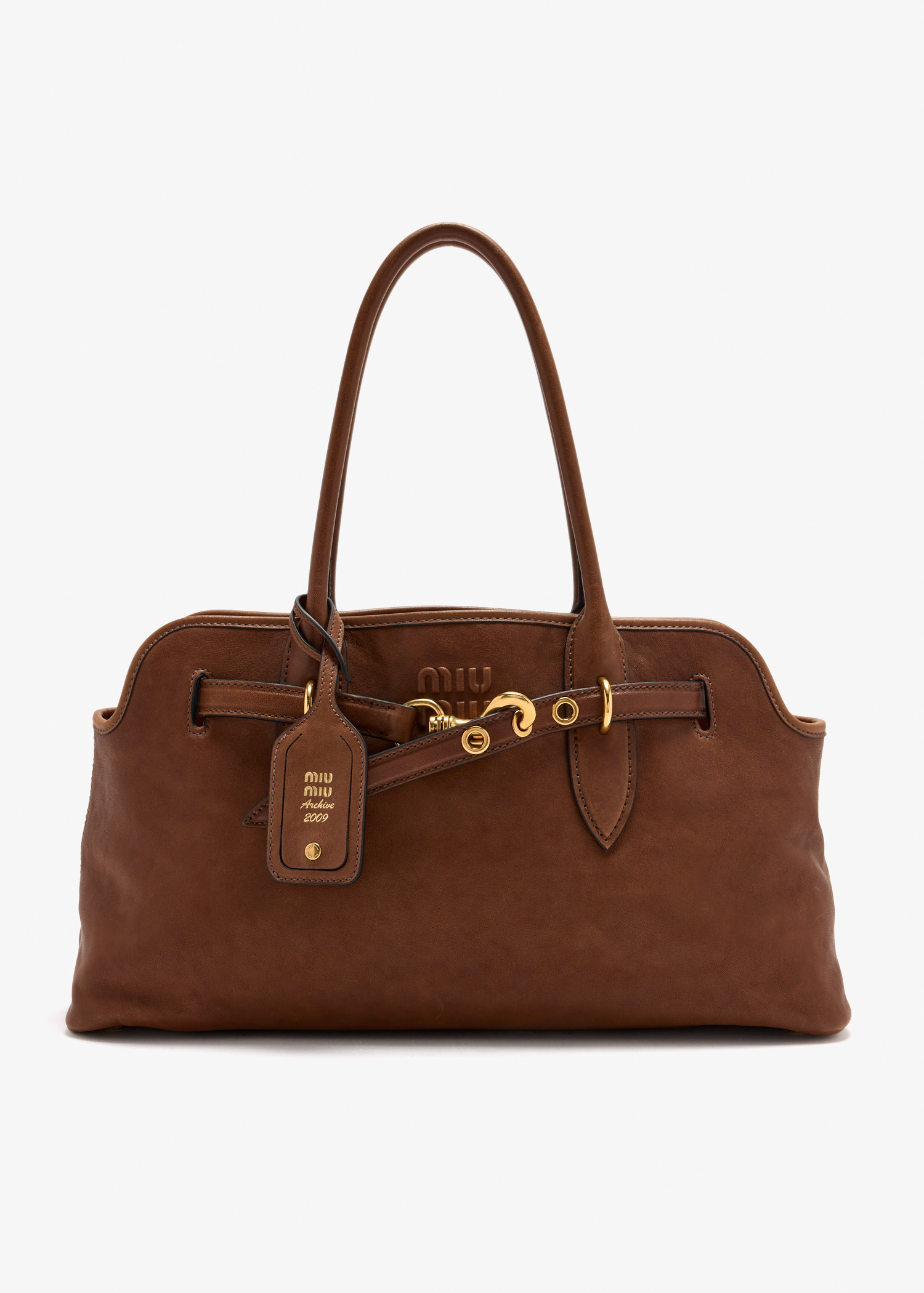 Miu Miu Aventure nappa leather bag for Women - Brown in UAE