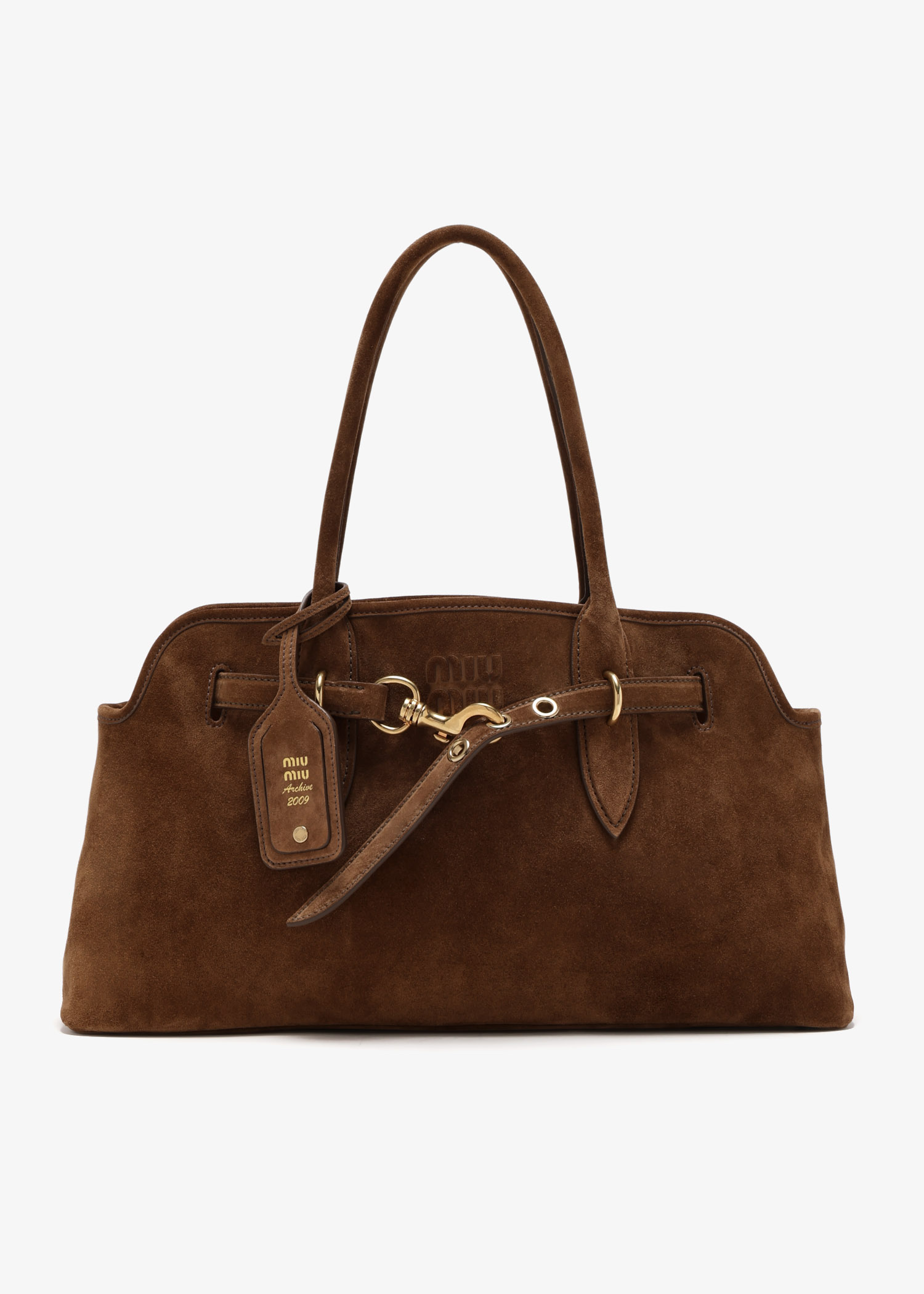 関税込 MiuMiu | Aventure suede bag Oak Aventure Suede Bag | Miu Miu