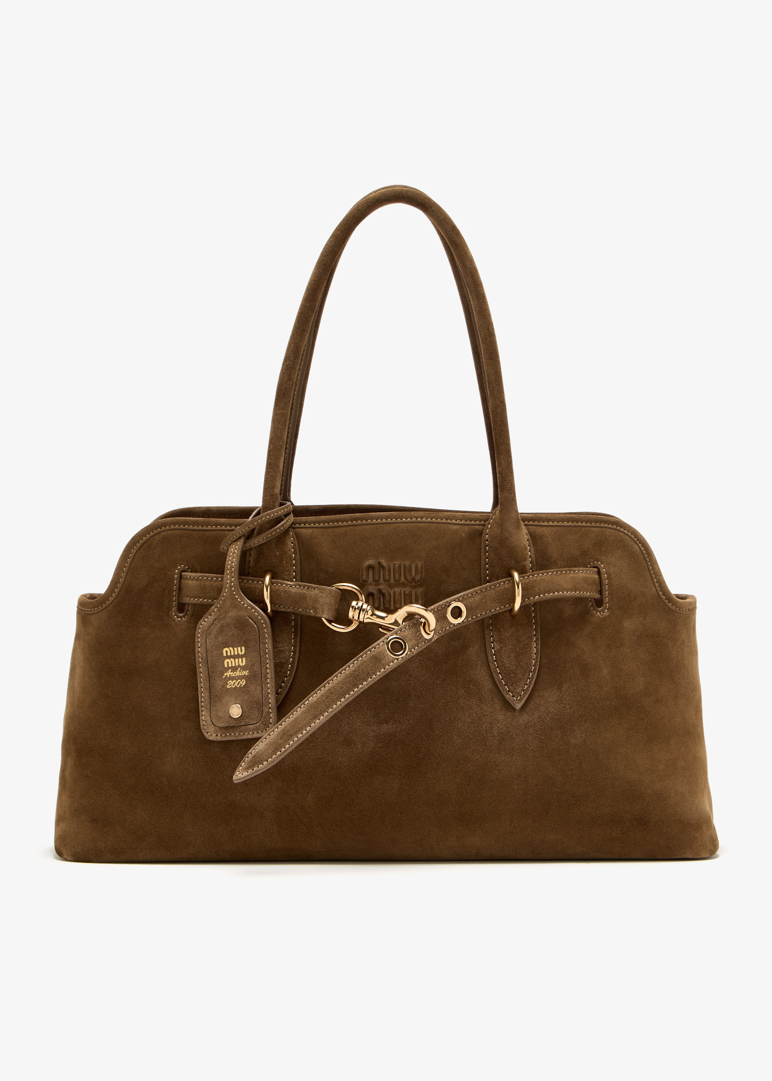Miu Miu Aventure suede bag for Women - Brown in UAE | Level