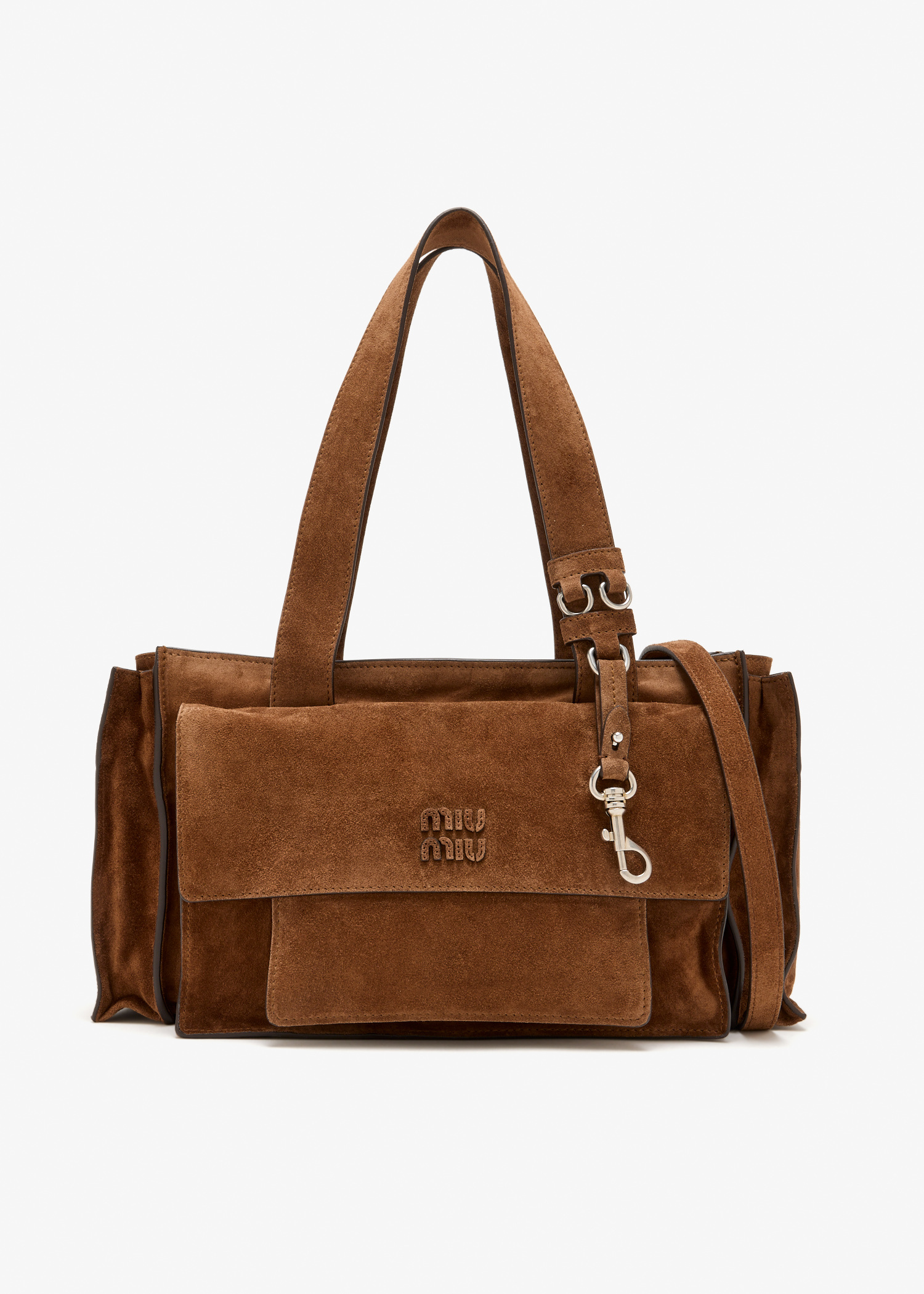 Miu Miu Utilitaire shopping bag for Women - Brown in KSA | Level Shoes