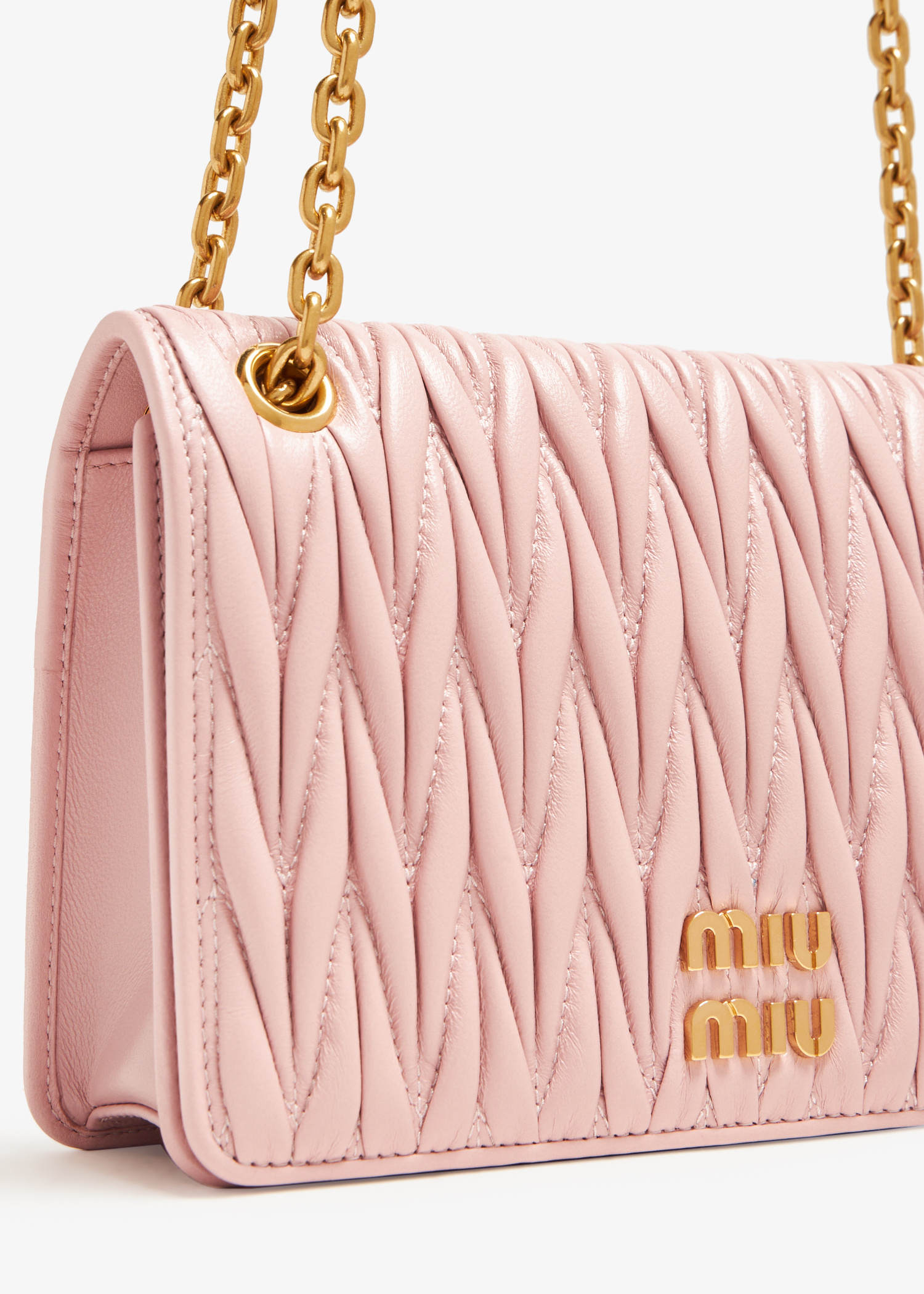 【MIU MIU】 Materasse Nappa Leather Mini Bag Miu Miu Matelassé nappa leather mini-bag for Women - Black