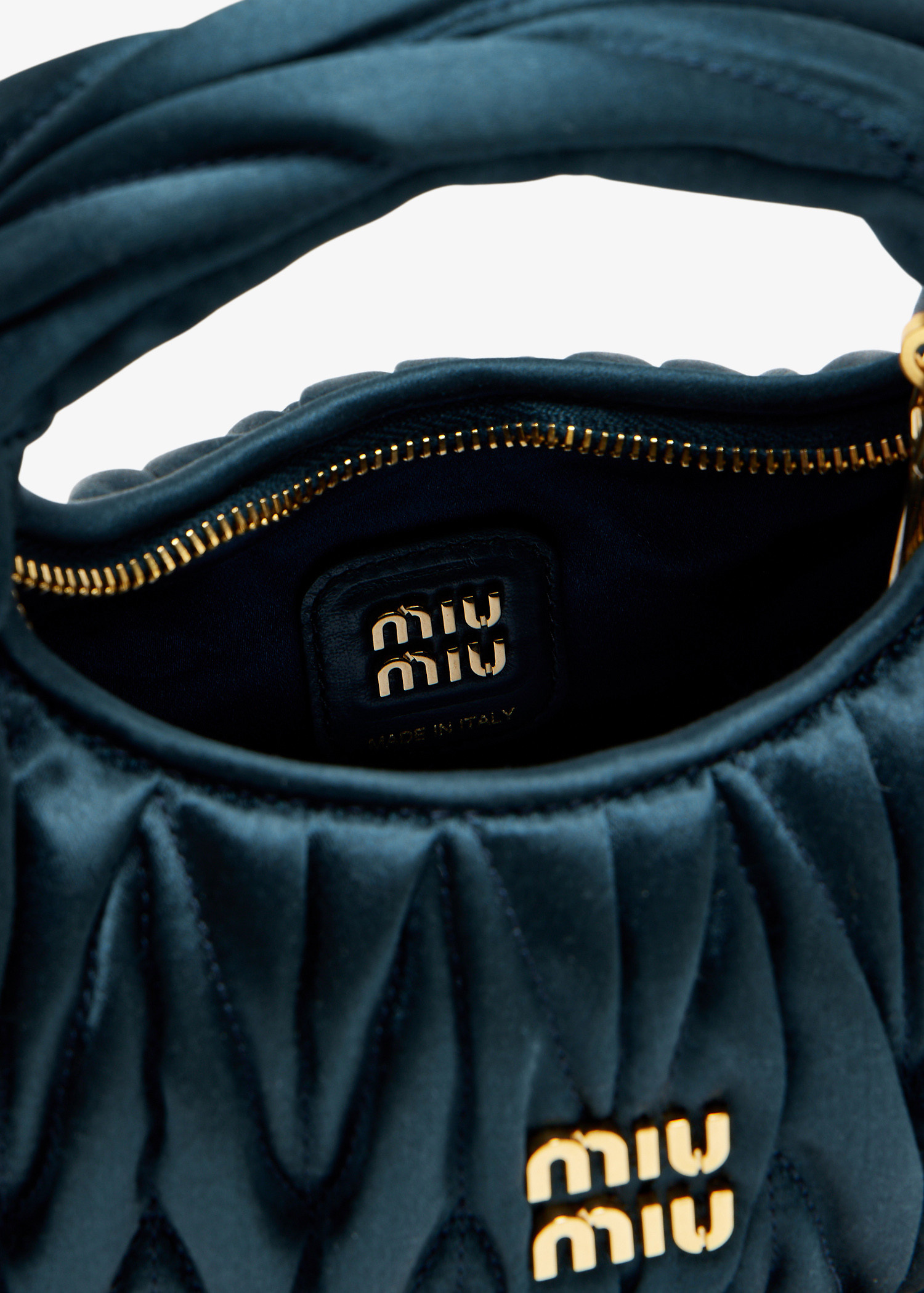 【送料&関税込】Miu Miu Embellished Satin Handbag Miu Miu Starlight Rhinestone-embellished Satin Top-handle