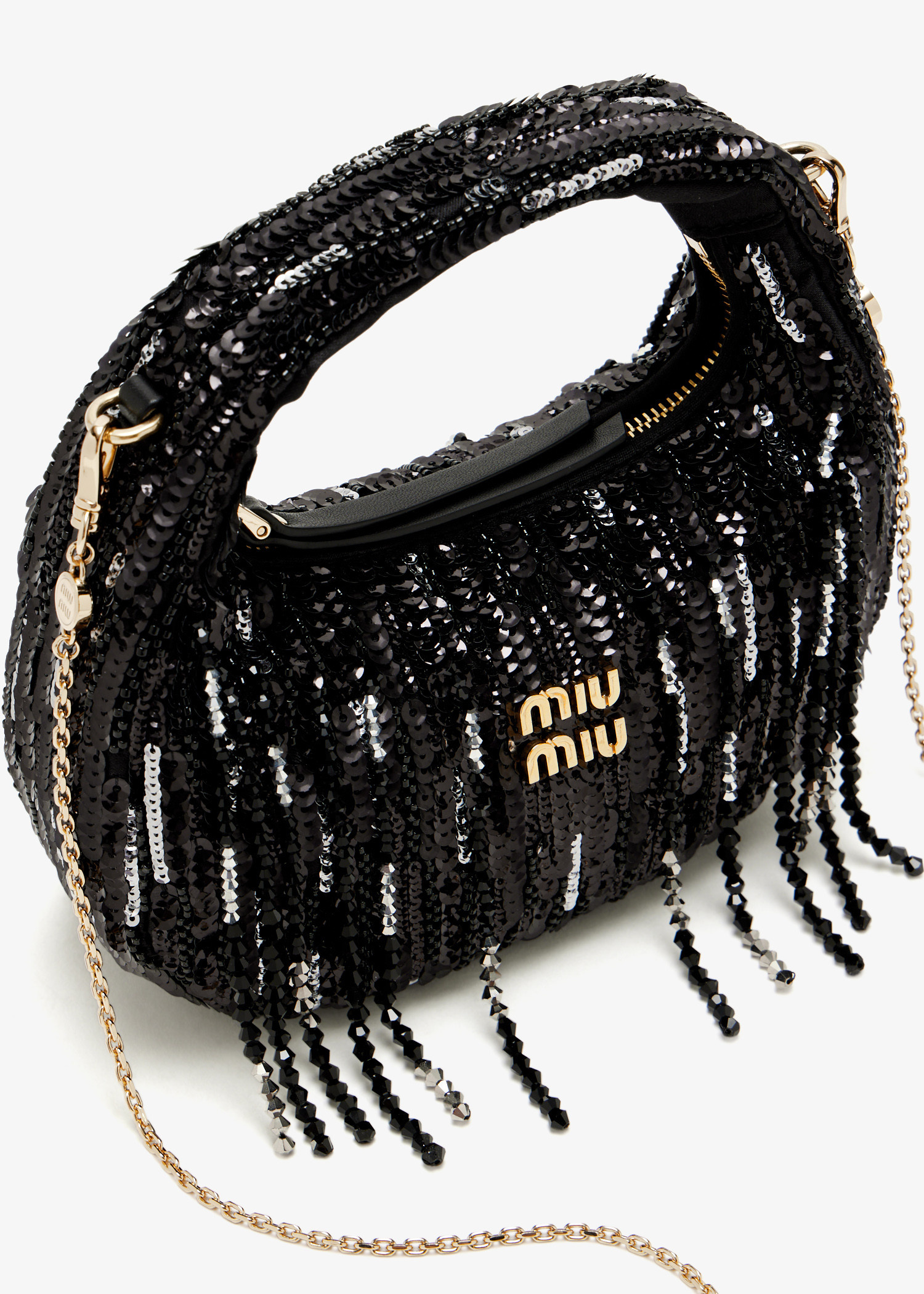 miumiuバッグ Miu Miu Wander satin mini bag for Women - Black in UAE | Level Shoes