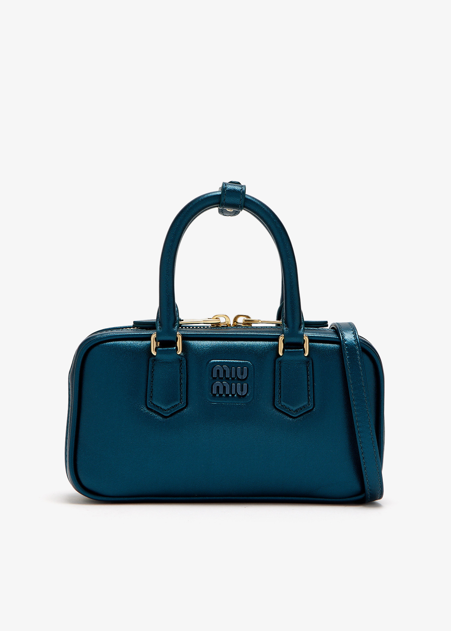 Miu Miu Arcadie laminated nappa leather mini-bag for Women