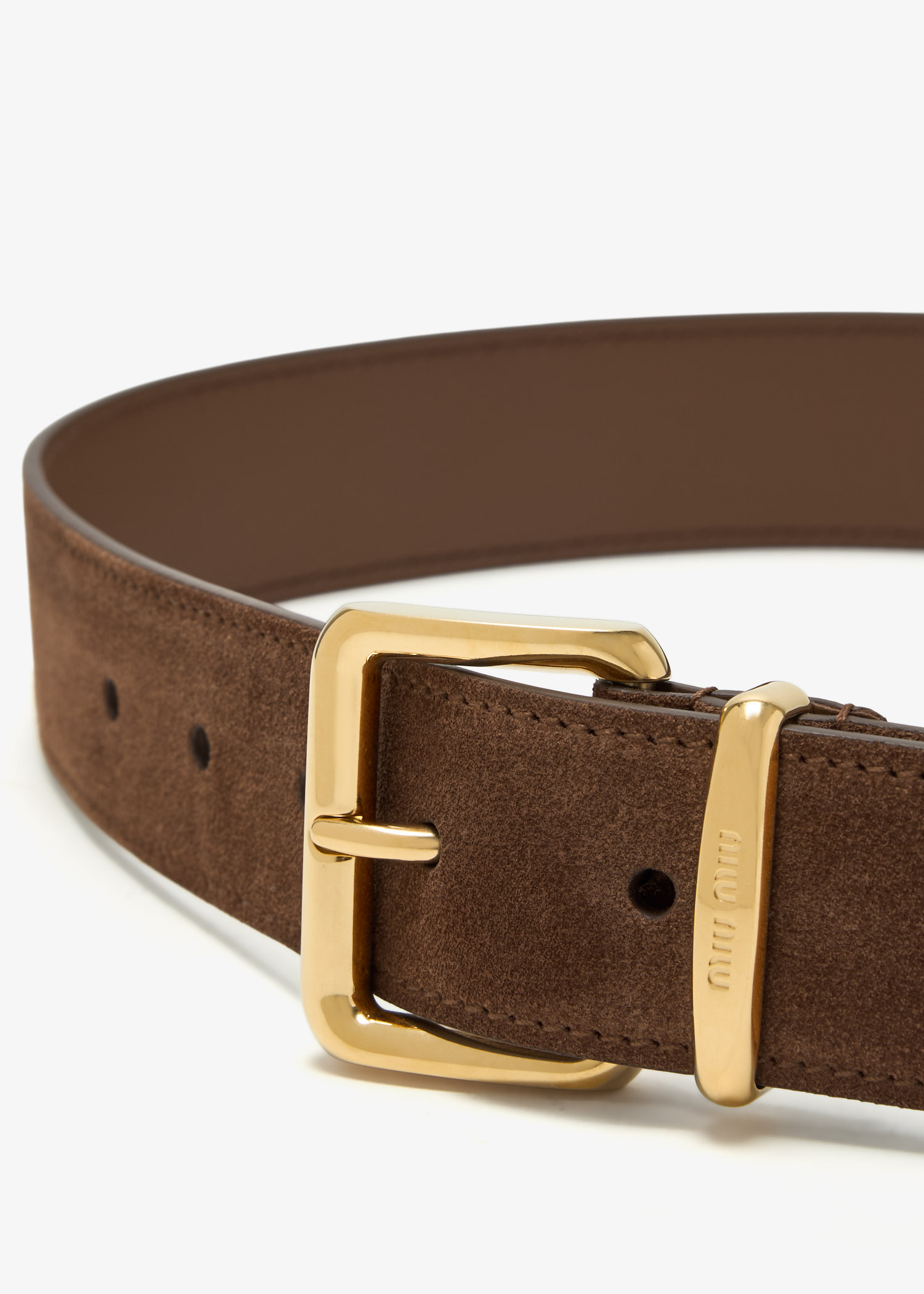 ベルト Miu Miu Camel Suede Belt Miu Miu Miu Miu Woman Camel Suede Belt | luosophy | REVERSIBLE