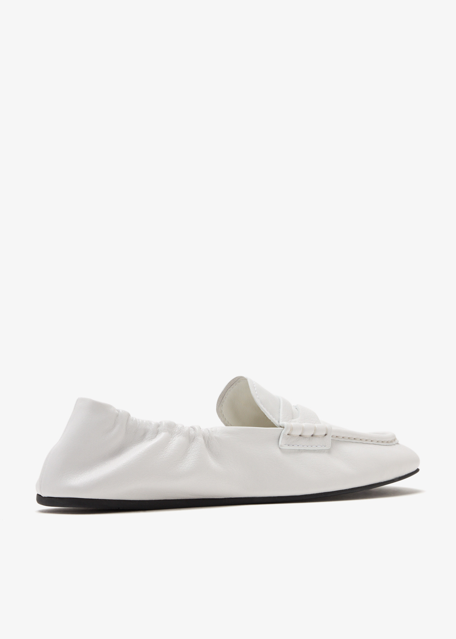 センスアップ ★ miumiu RUCHES NAPPA LEATHER LOAFERS Black Ruches Nappa Leather Loafers | Miu Miu