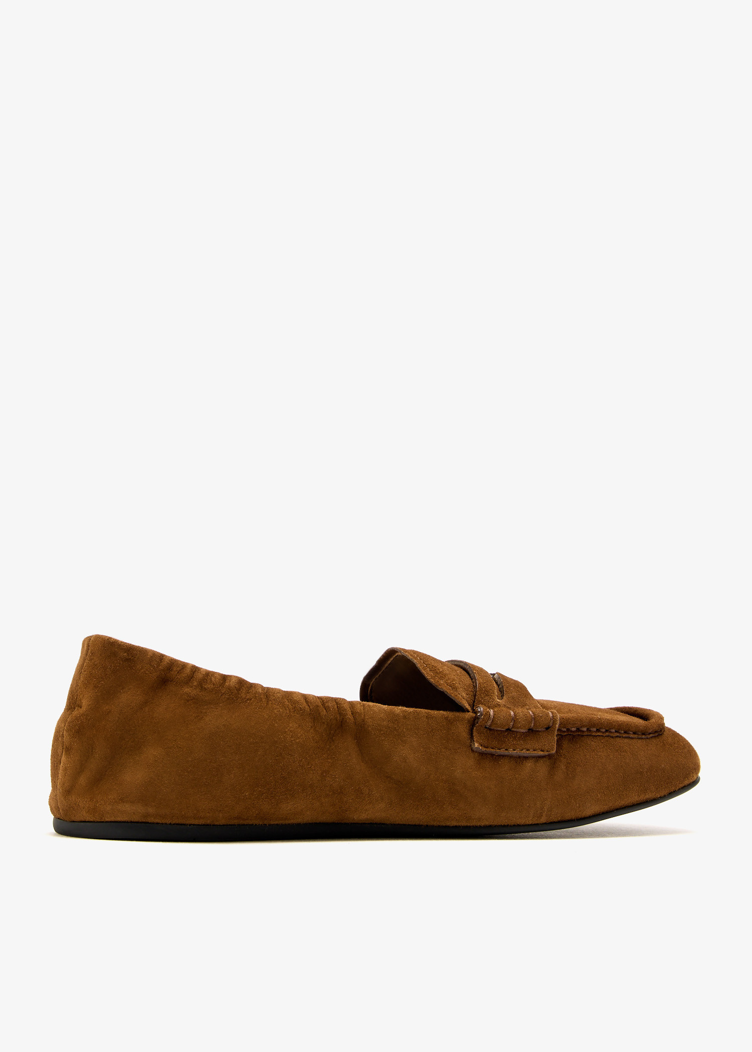 Miu Miu Ruches suede loafers for Women - Brown in UAE