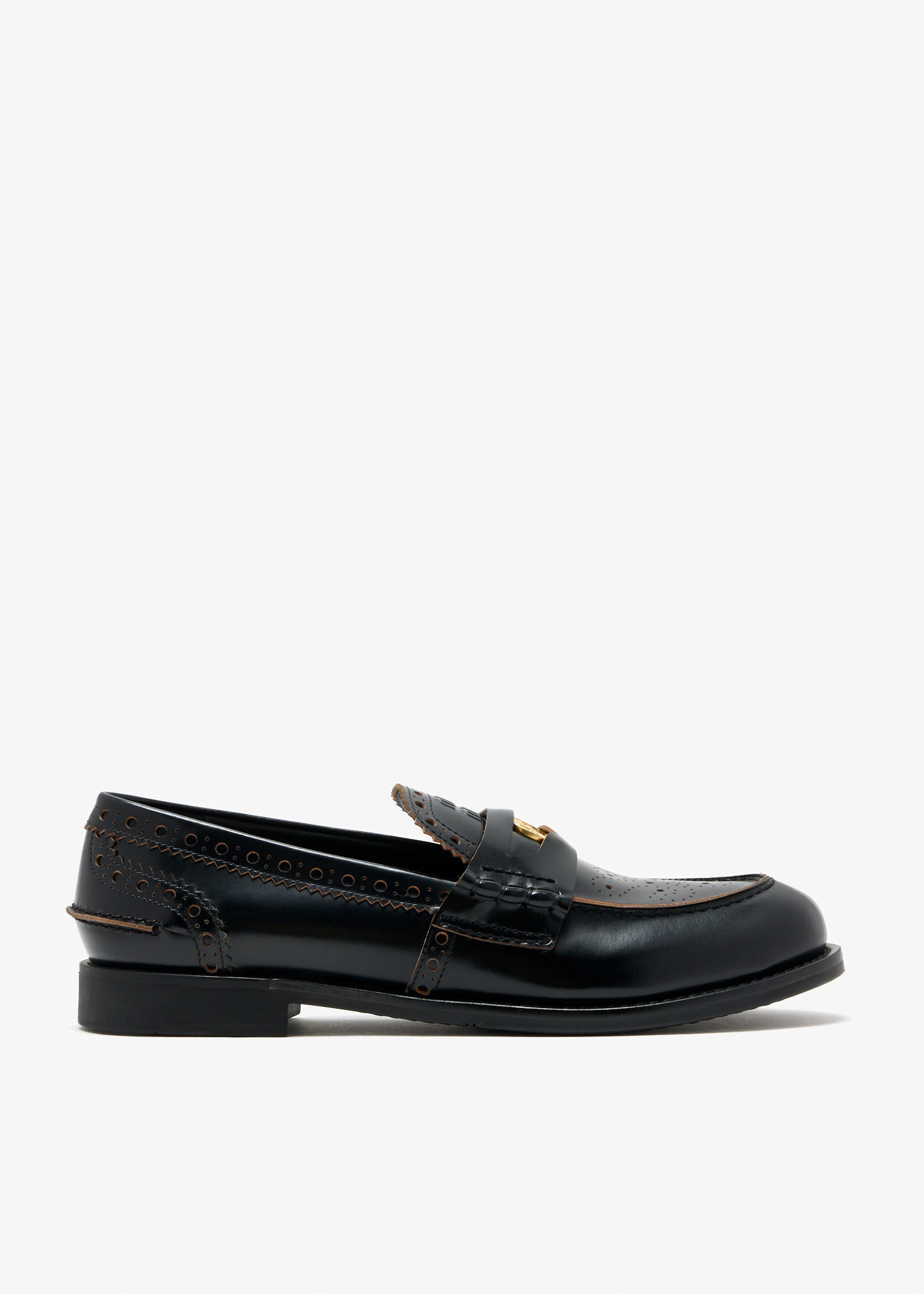 Miu Miu Leather loafers for Women - Black in USA | Level Shoes