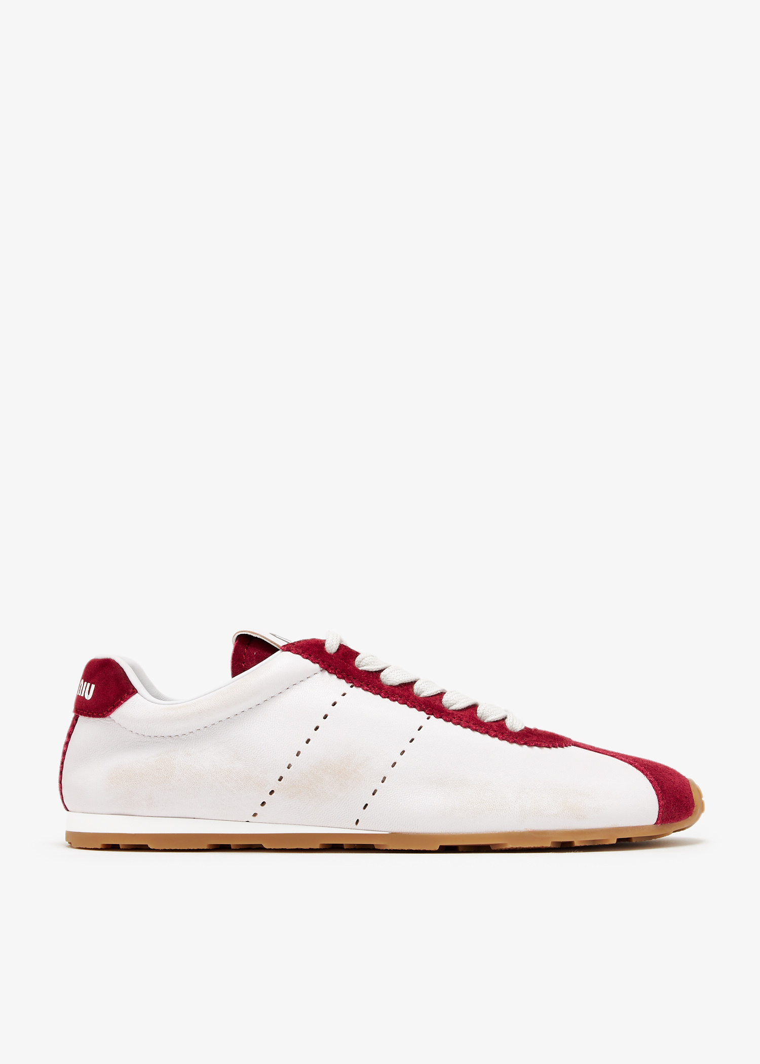 Miu Miu Plume nappa leather and suede sneakers for Women
