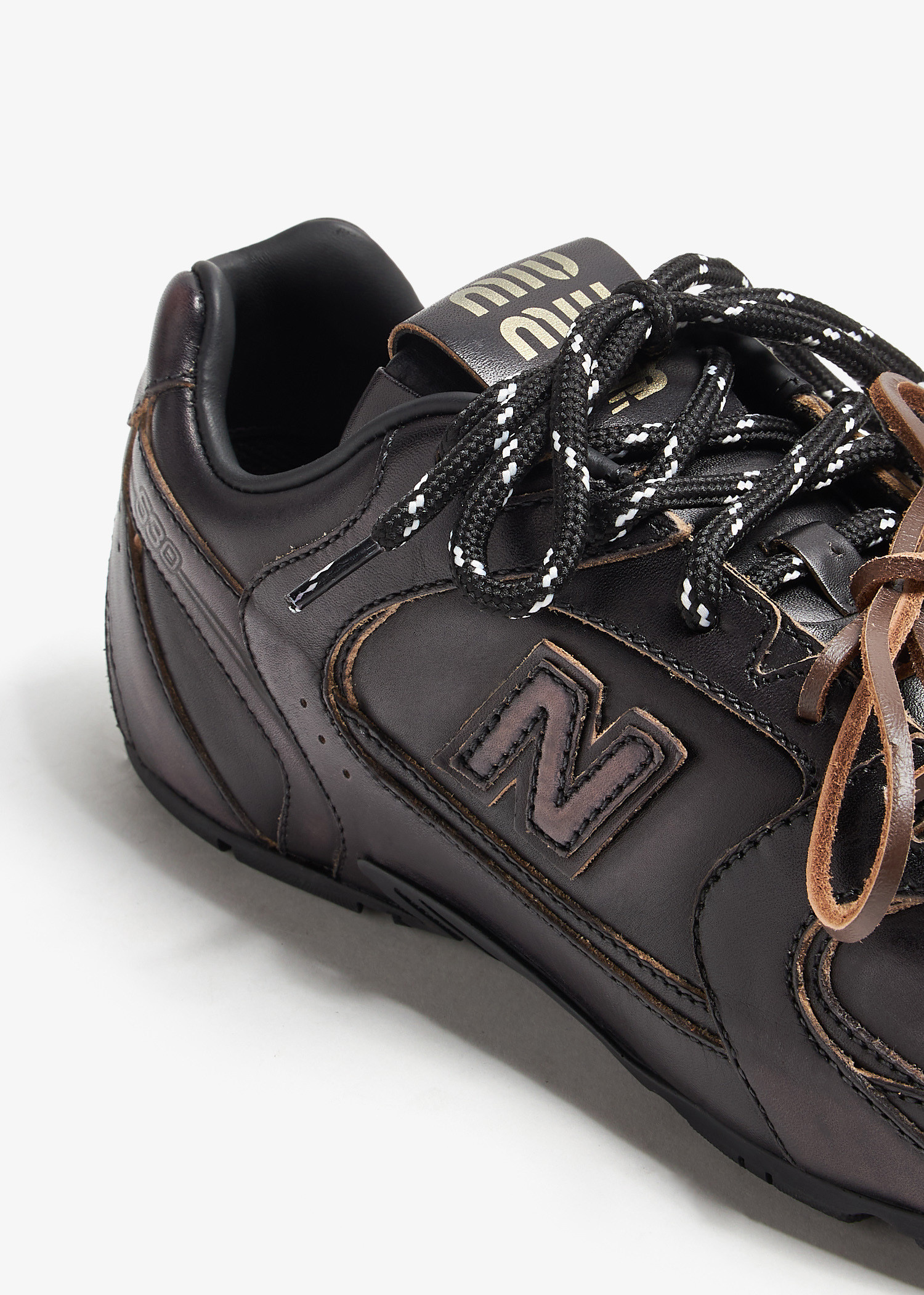 Miu Miu x New Balance 530 SL leather sneakers for Women - Black in