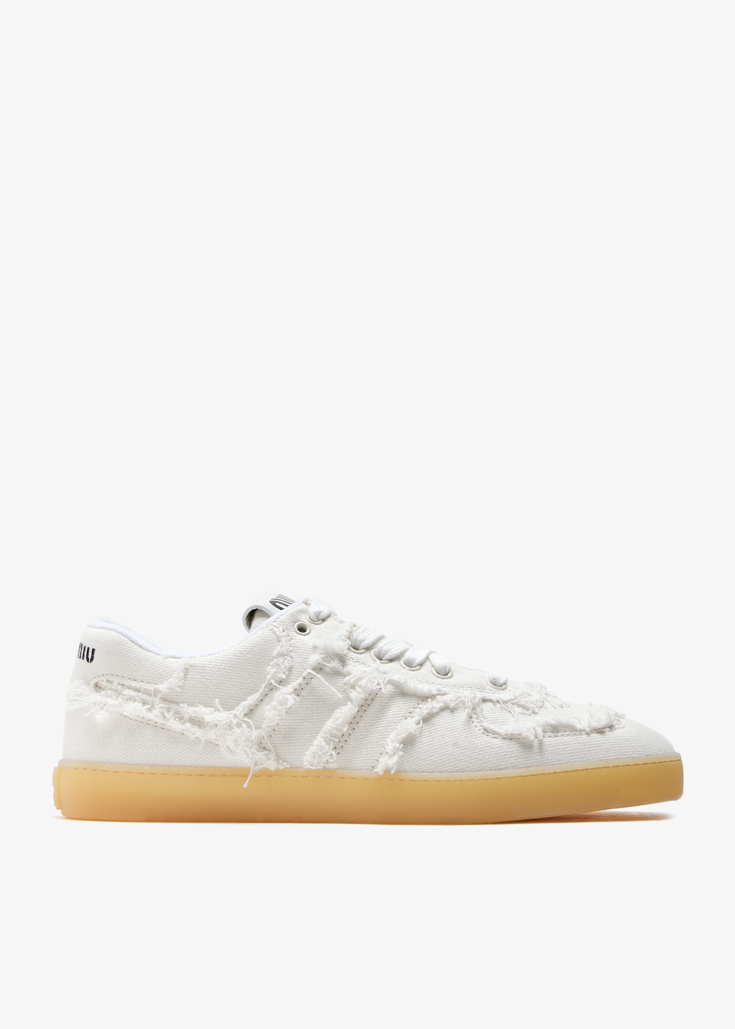 Miu Miu Denim sneakers for Women - White in UAE | Level Shoes