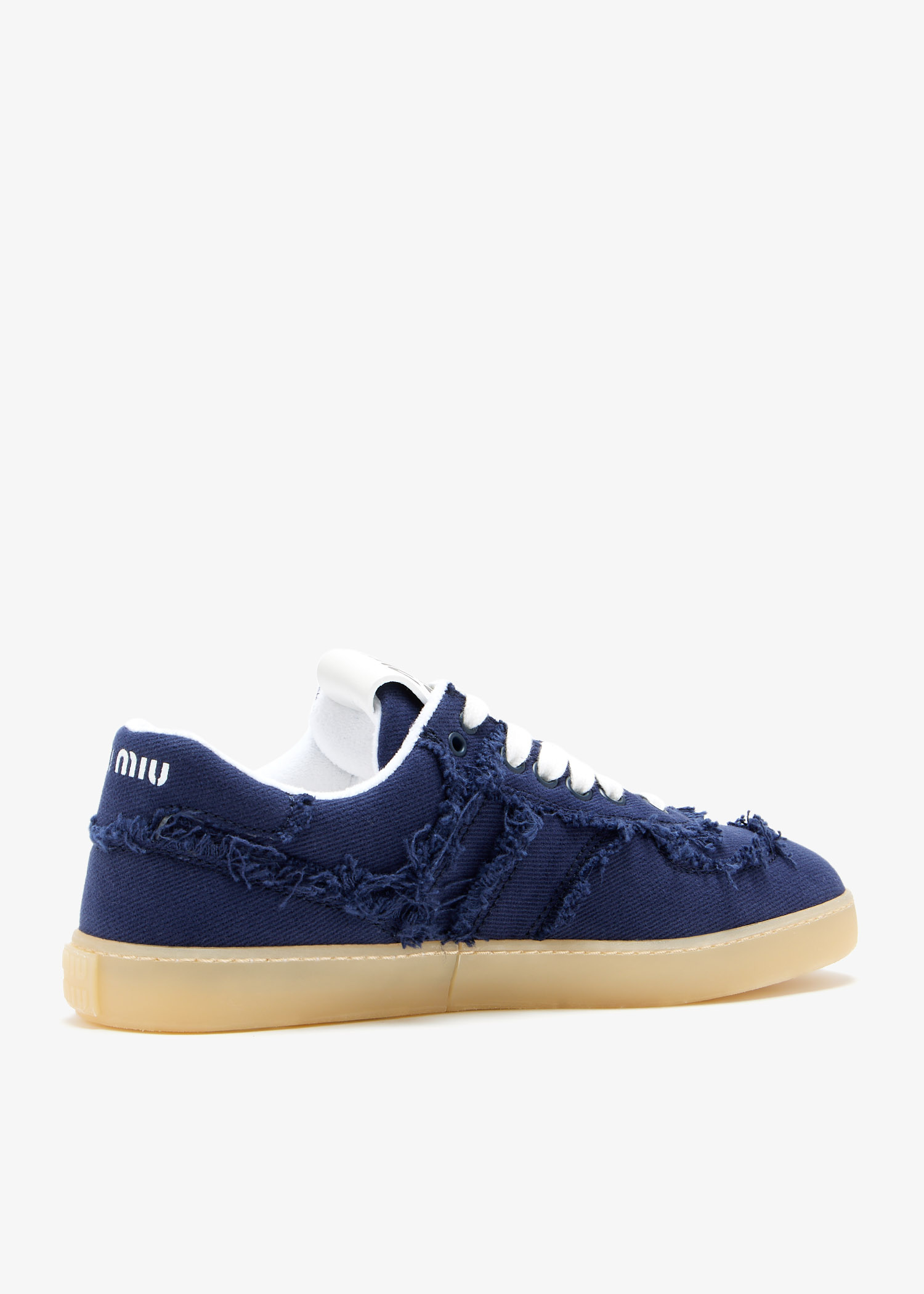 Miu Miu Denim sneakers for Women - Blue in UAE | Level Shoes