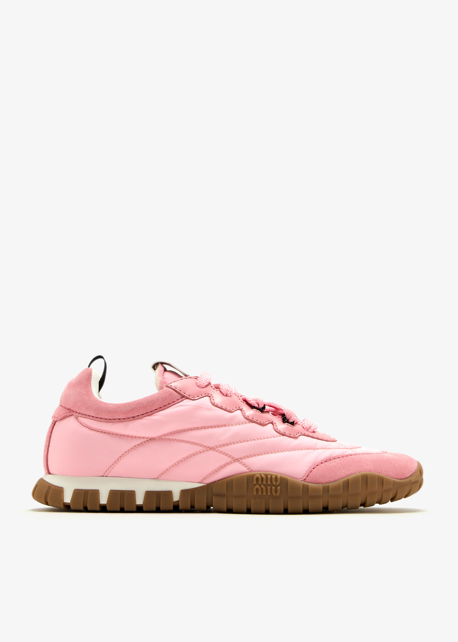 Miu Miu Tyre sneakers for Women - Pink in UAE | Level Shoes