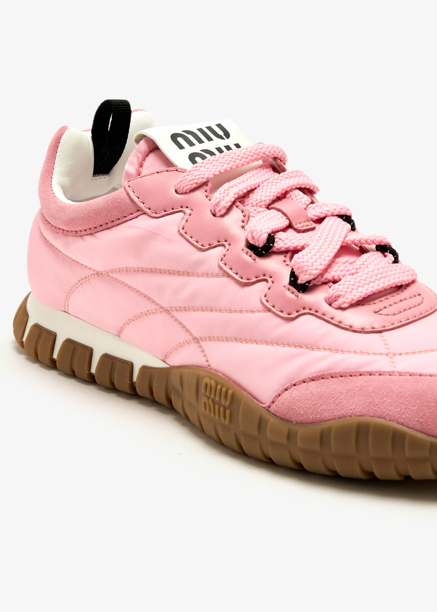 Miu Miu Tyre sneakers for Women - Pink in UAE | Level Shoes