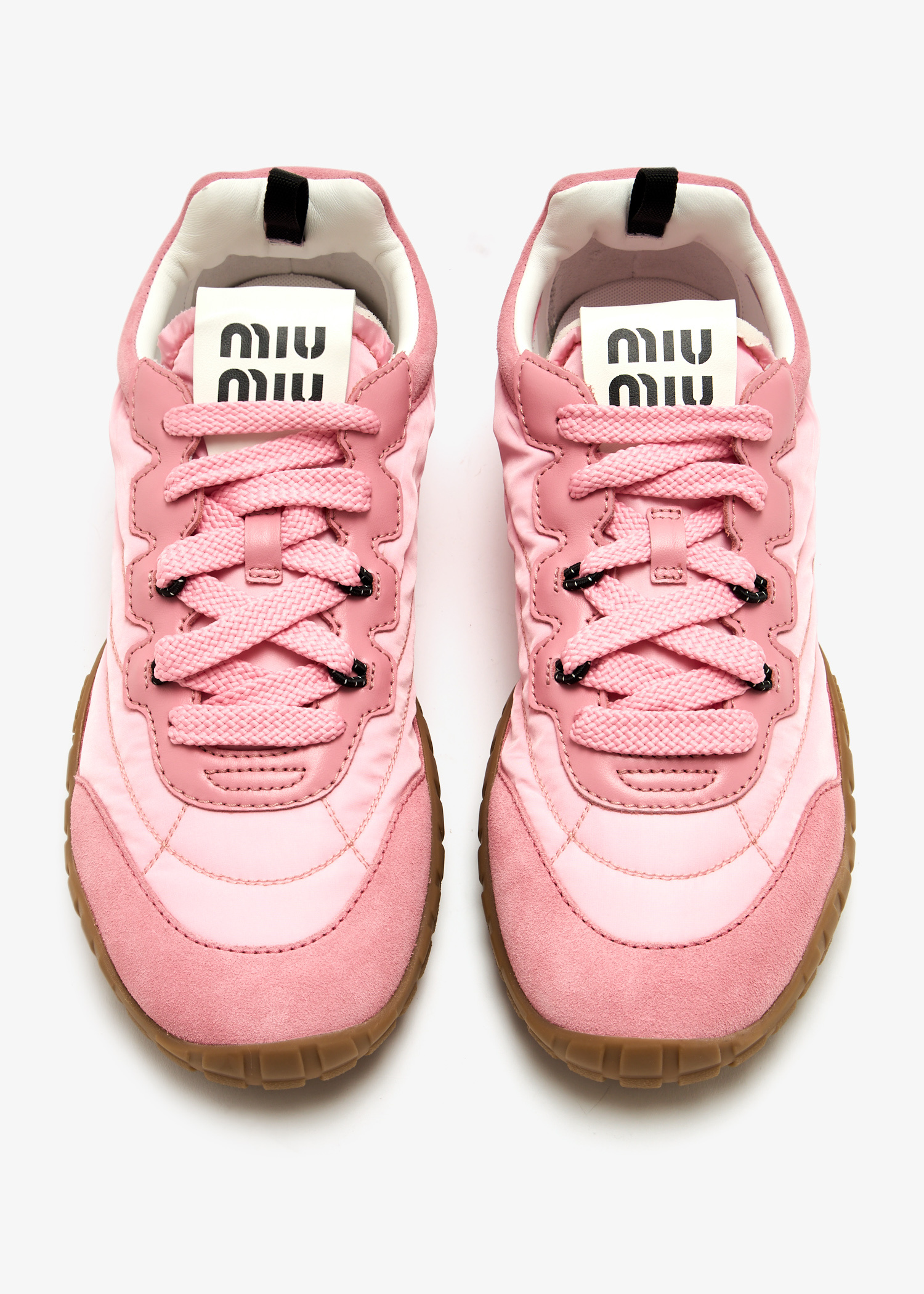 Miu Miu Tyre sneakers for Women - Pink in UAE | Level Shoes