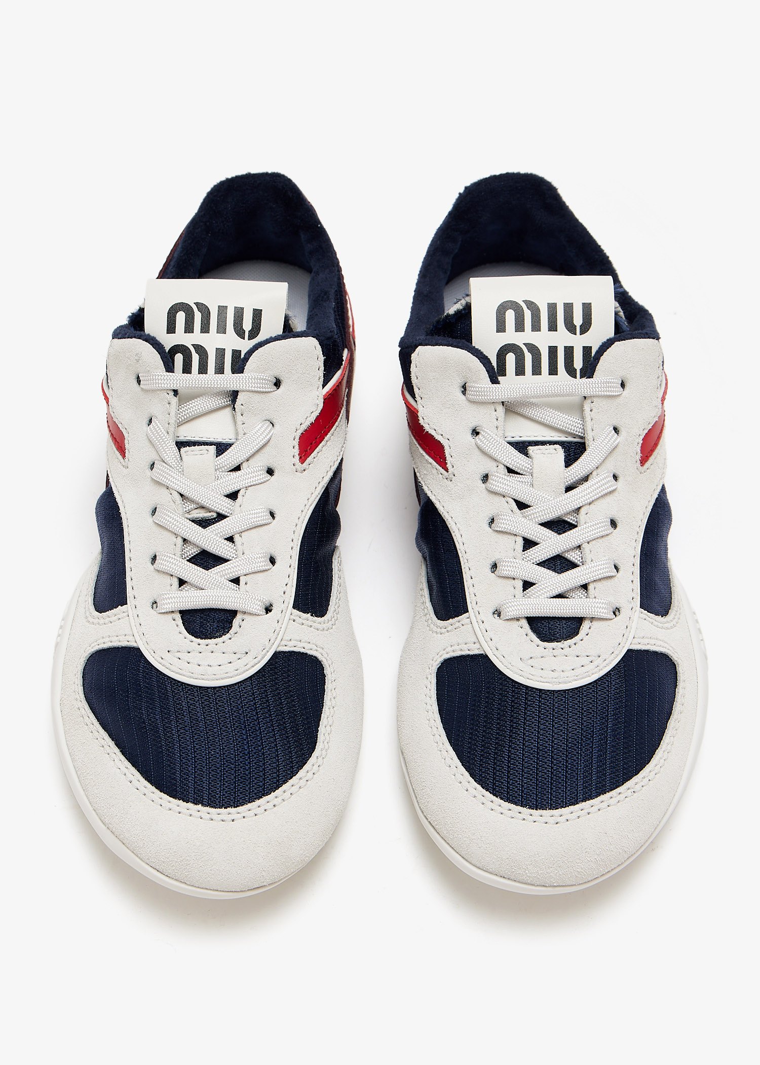 スニーカー Miu Miu Sneaker Gymnasium In Pelle Miu Miu Gymnasium Sneakers | White | FARFETCH