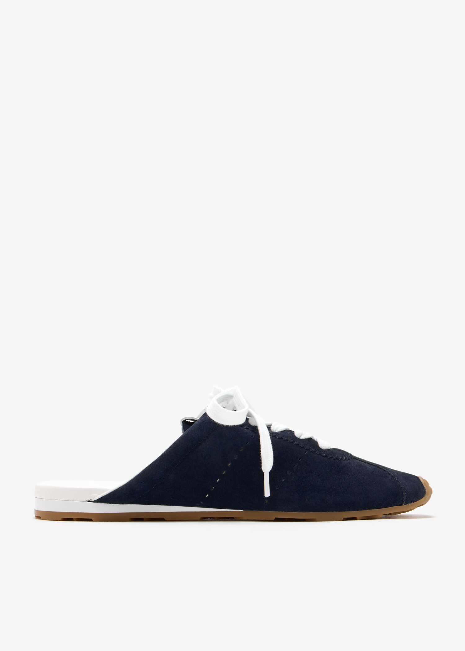 Miu Miu Plume suede mules for Women - Navy in UAE | Level Shoes