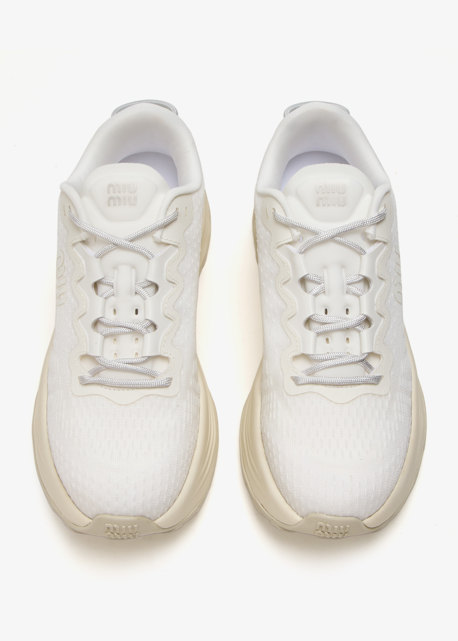 Miu Miu Technical fabric sneakers for Women - White in UAE
