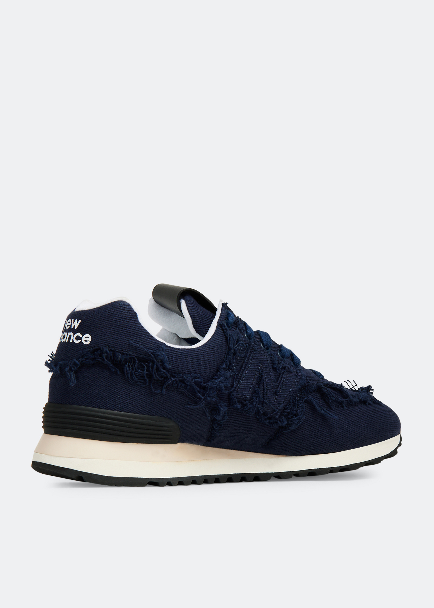 ★関税負担無し★ ※要在庫確認 MiuMiu Blue Sneakers Miu Miu x New Balance 574 Denim Sneakers | Blue | FARFETCH