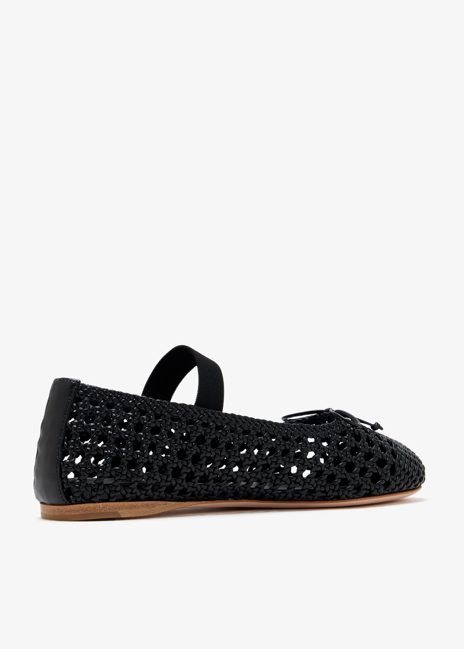 Miu Miu Woven nappa leather ballerinas for Women - Black in