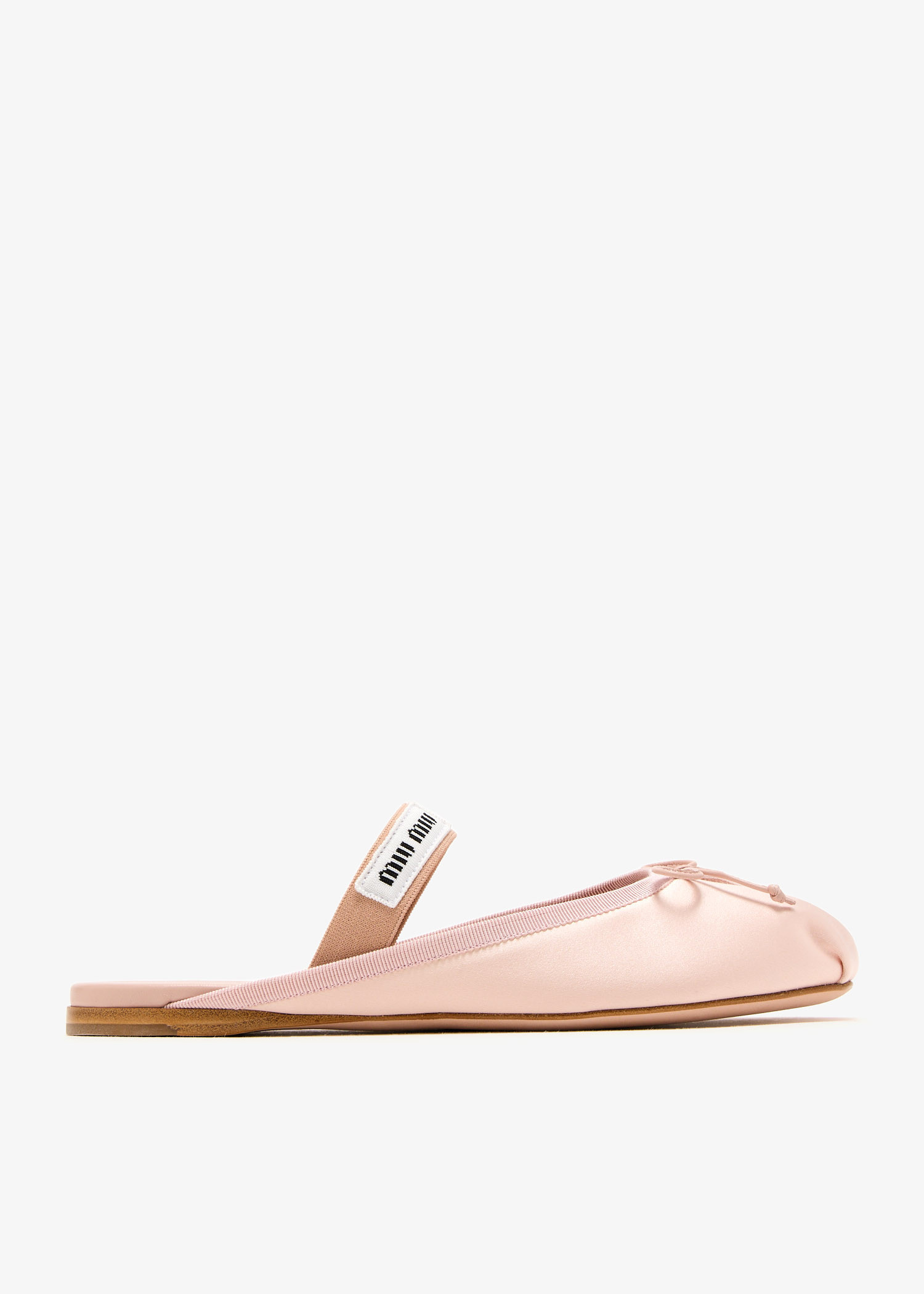 【MIU MIU】最新作★BALLERINA サテンミュール Miu Miu Satin ballerina mules for Women - Pink in UAE