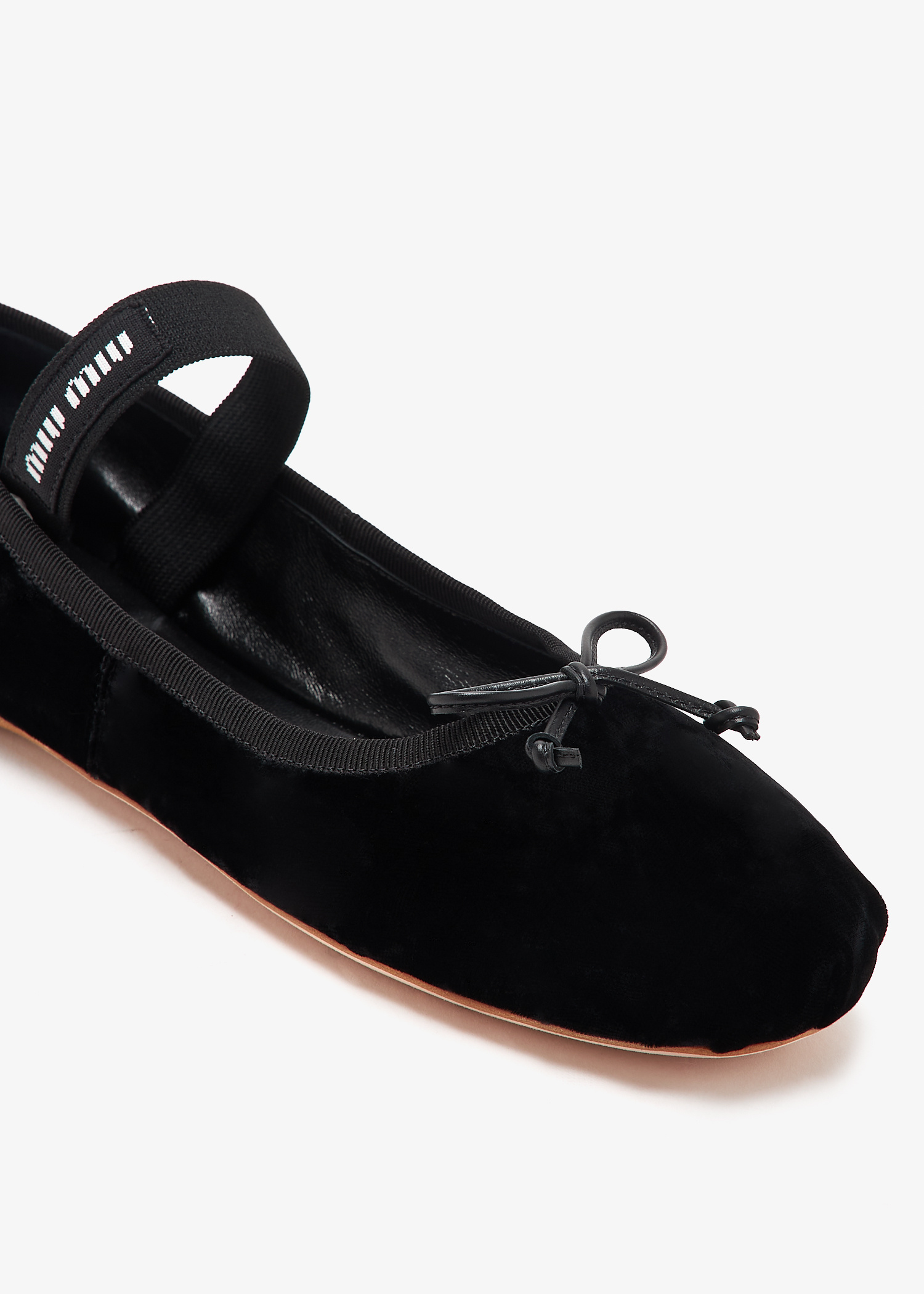 Miu Miu Velvet ballerinas for Women - Black in UAE | Level Shoes