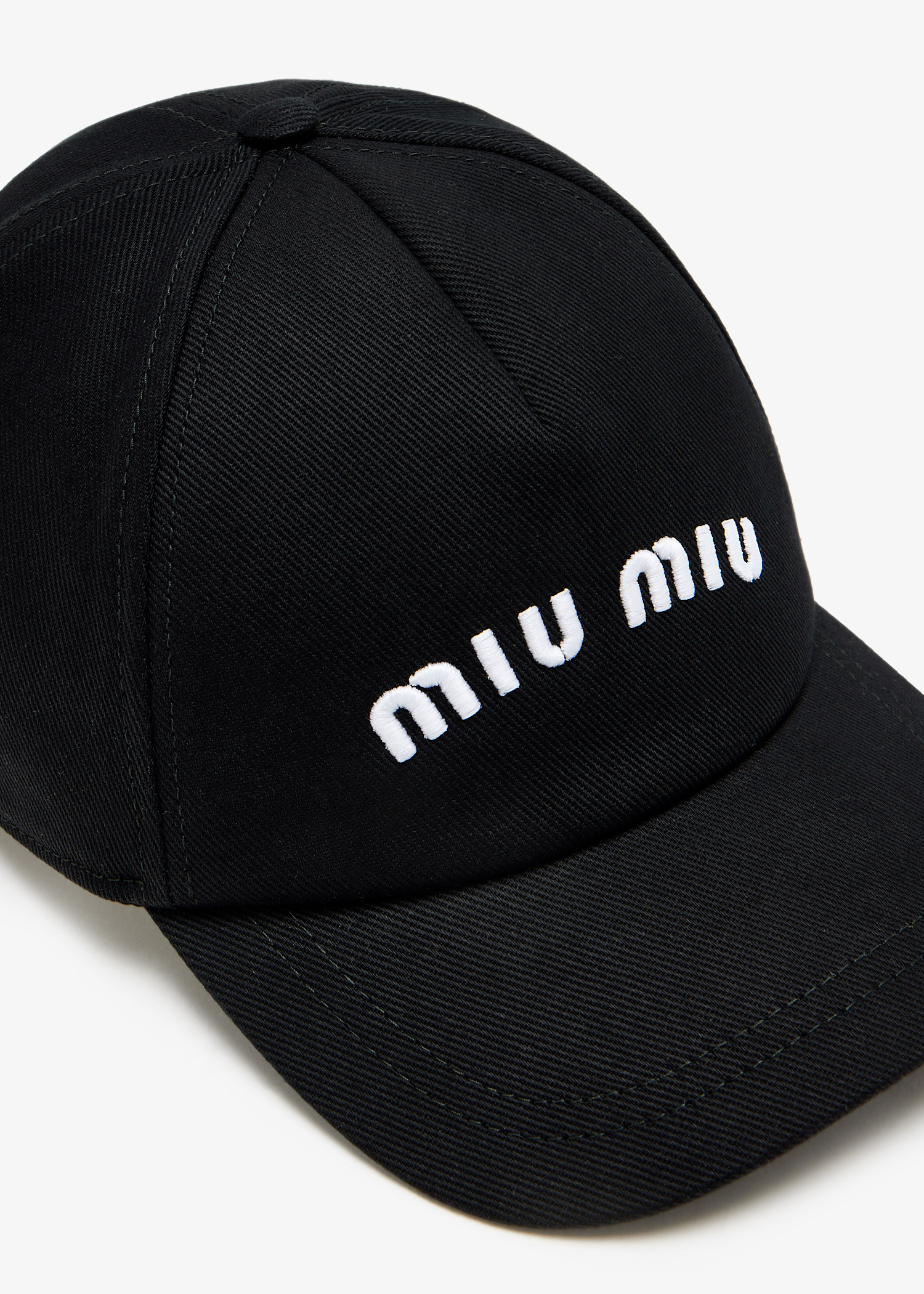 Miu Miu Drill baseball cap for Women - Black in UAE | Level Shoes
