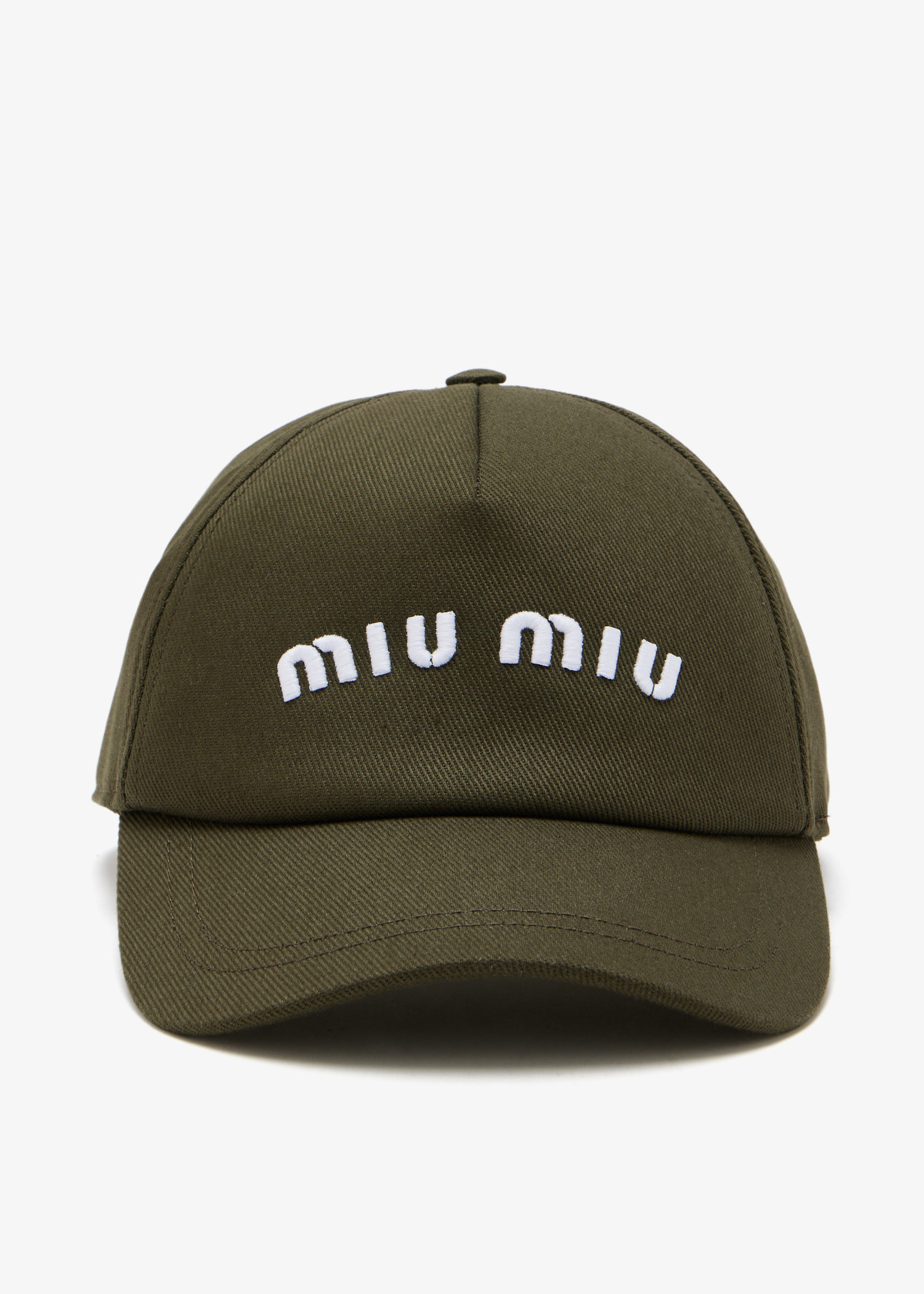 Miu Miu Drill baseball cap for Women - Khaki in UAE | Level